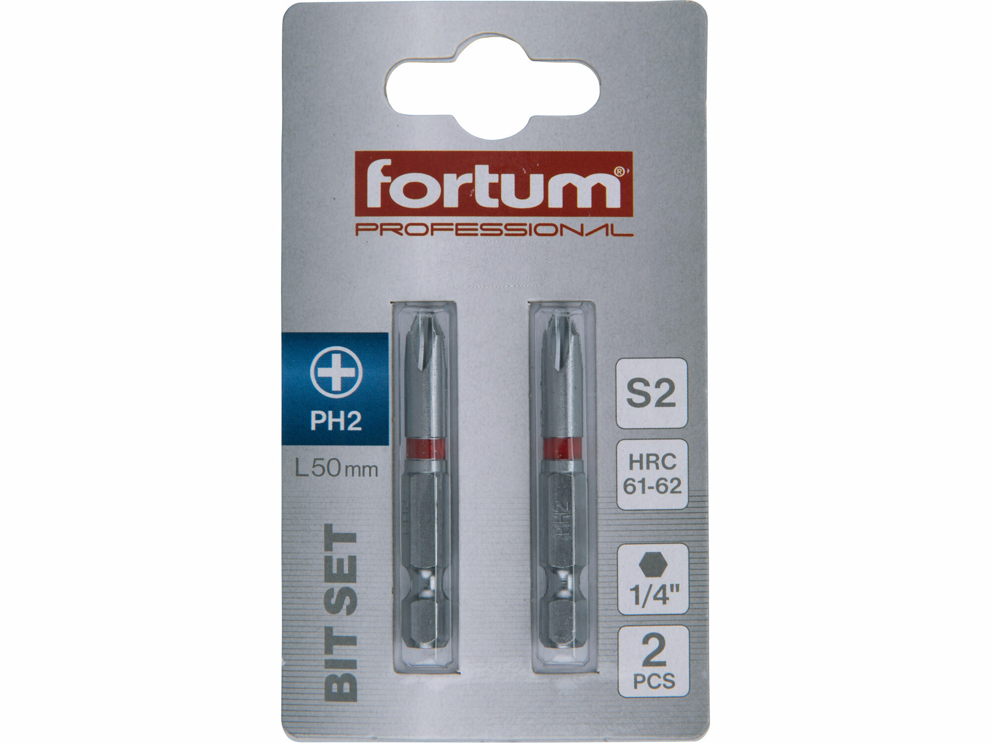 FORTUM 4741212 Bit krížový 2ks, PH 2x50mm