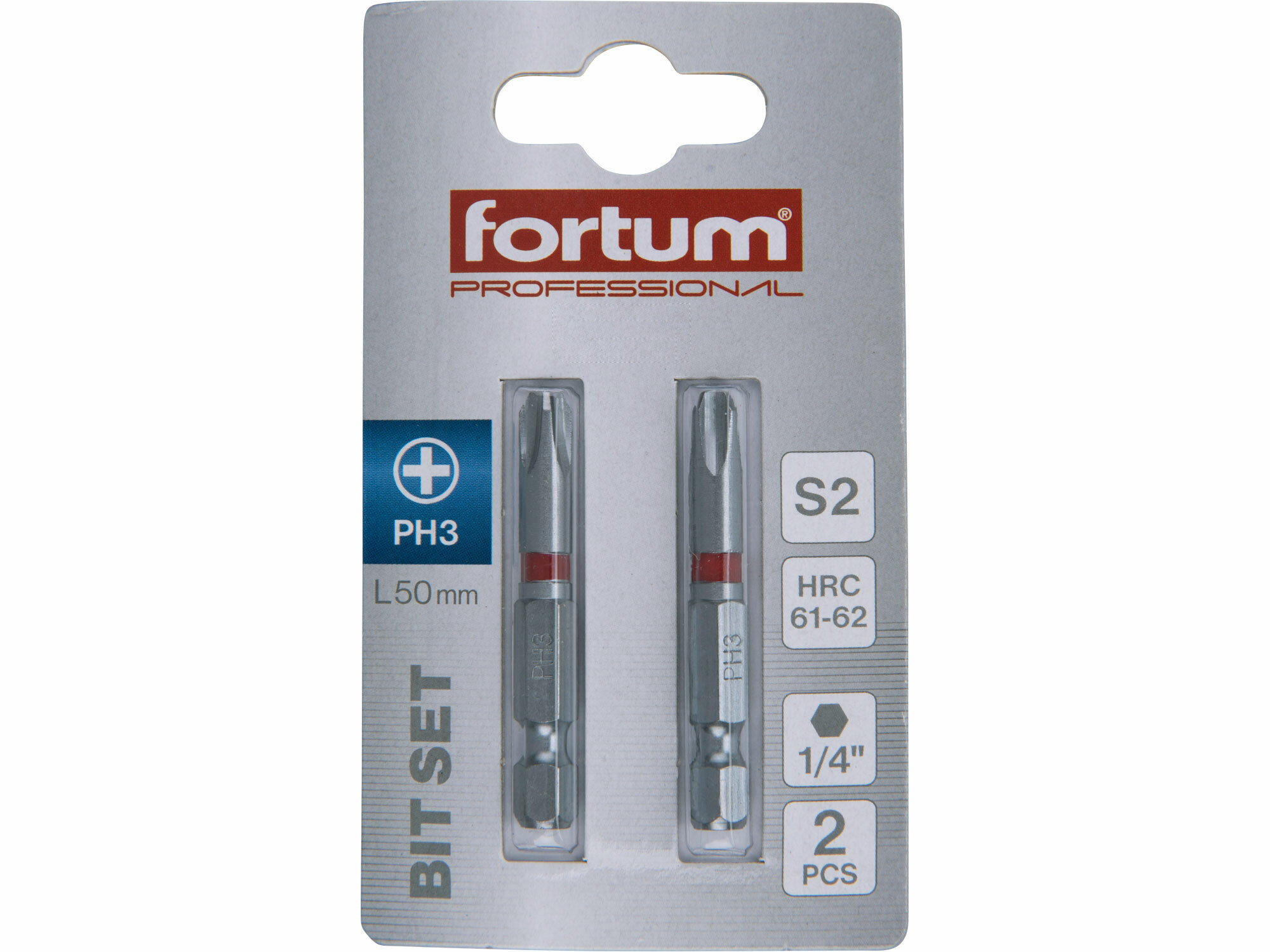 FORTUM 4741213 Bit krížový 2ks, PH 3x50mm