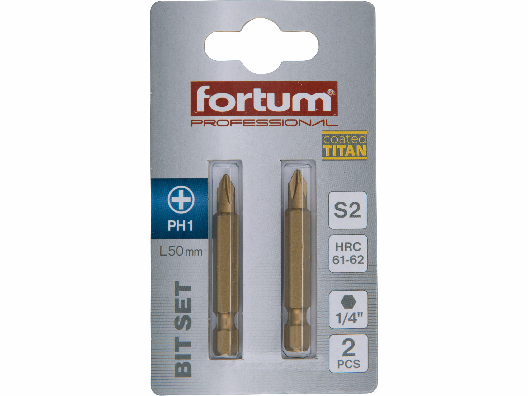 FORTUM 4741281 Bit krížový 2ks, PH 1x50mm