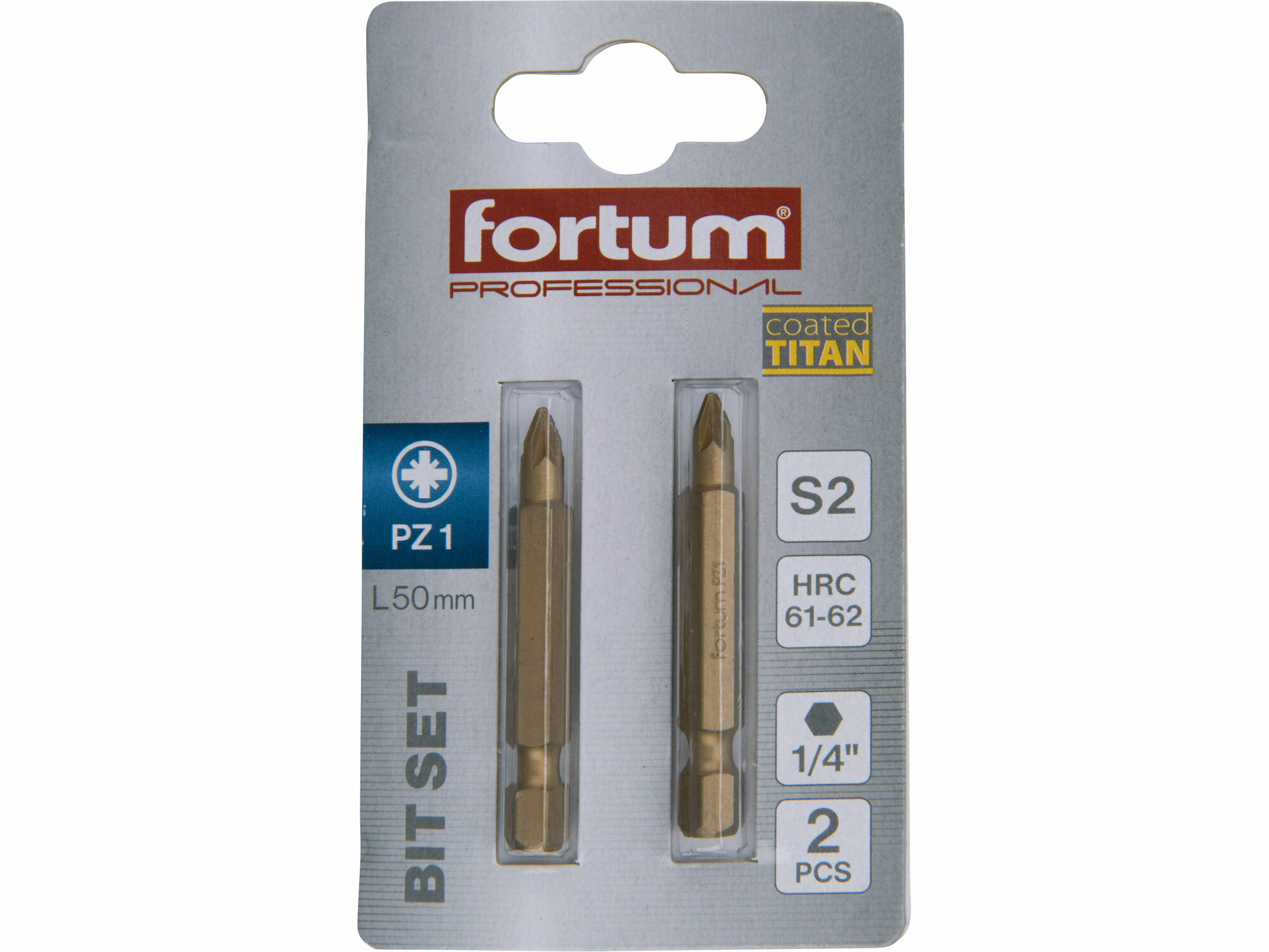FORTUM 4741381 Bit krížový 2ks, PZ 1x50mm