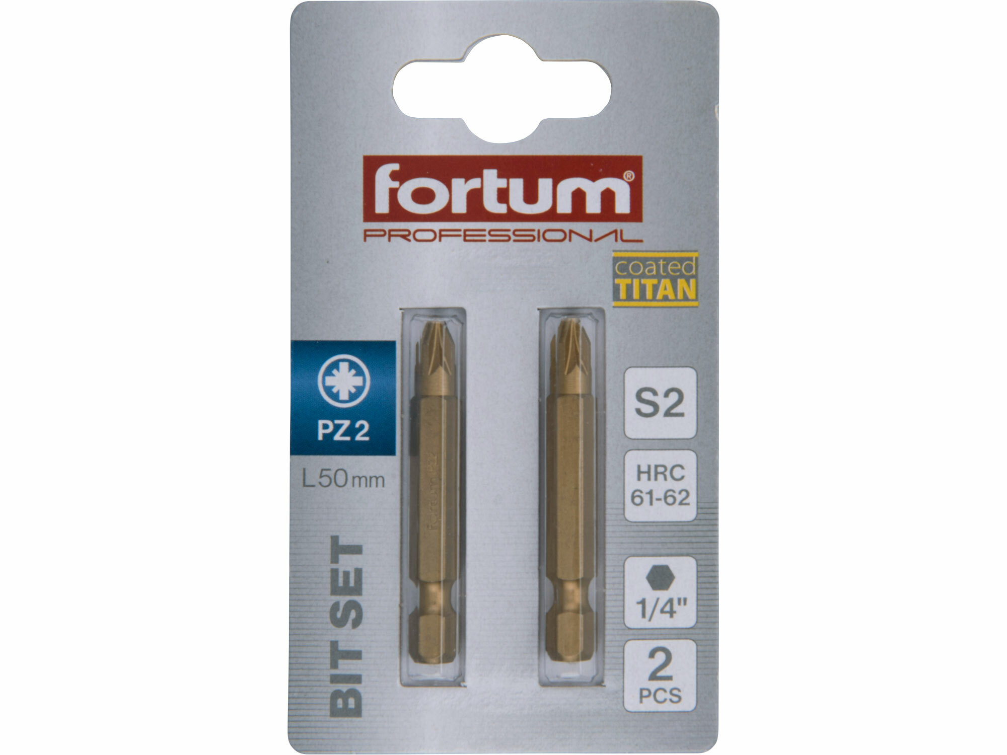 FORTUM 4741382 Bit krížový 2ks, PZ 2x50mm