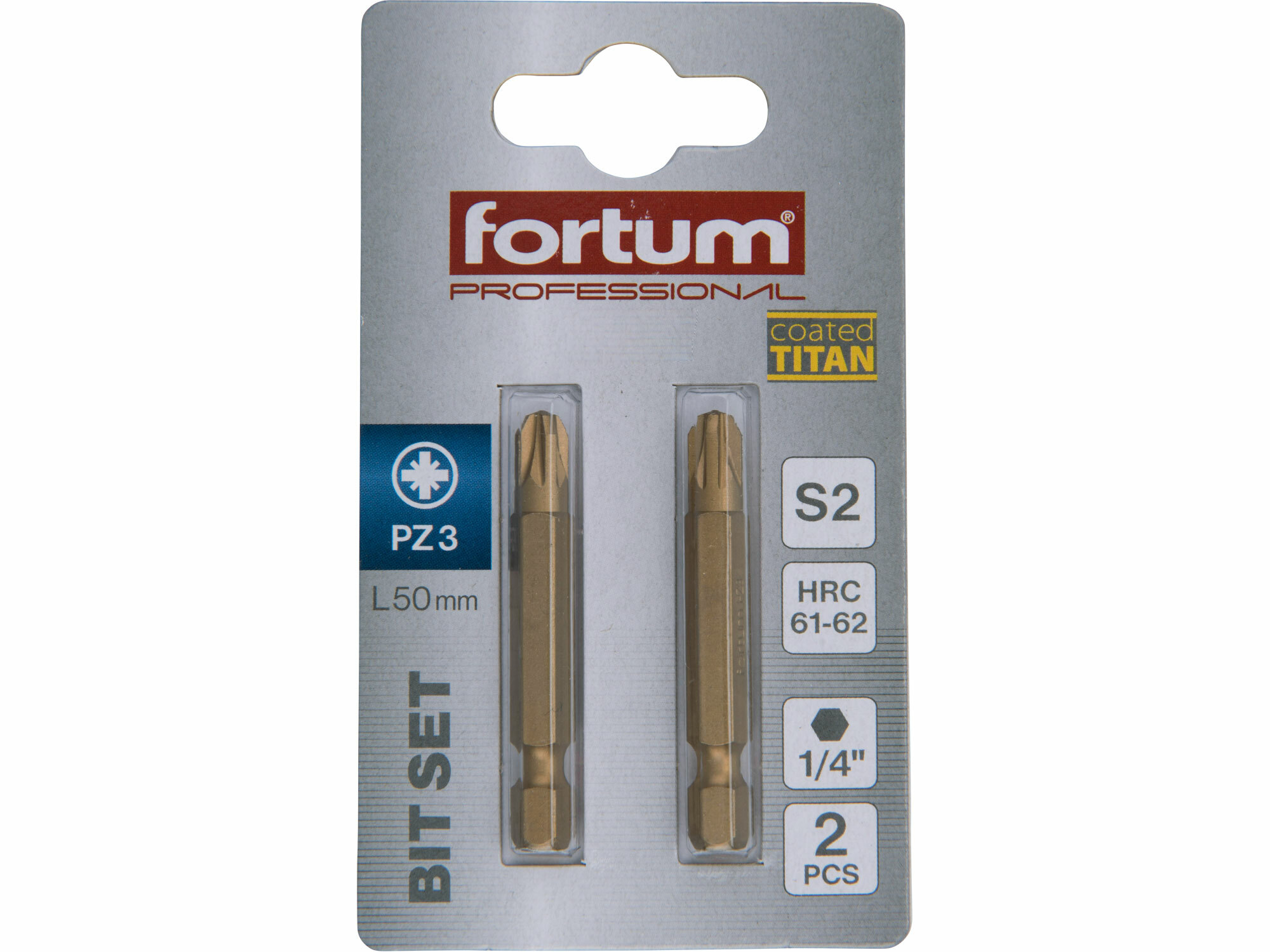 FORTUM 4741383 Bit krížový 2ks, PZ 3x50mm