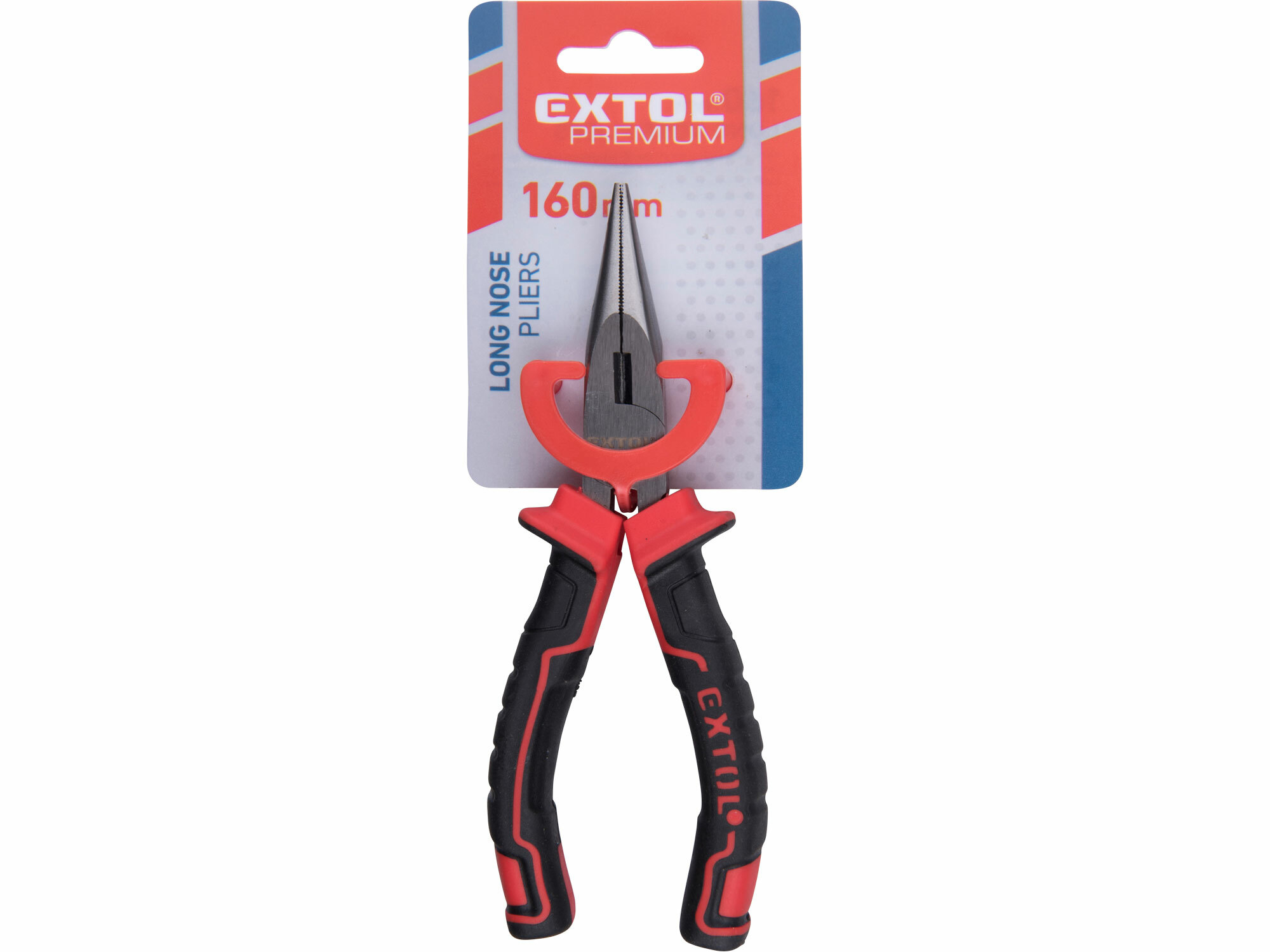EXTOL PREMIUM 8813184 Kliešte pologuľaté priame, 160mm