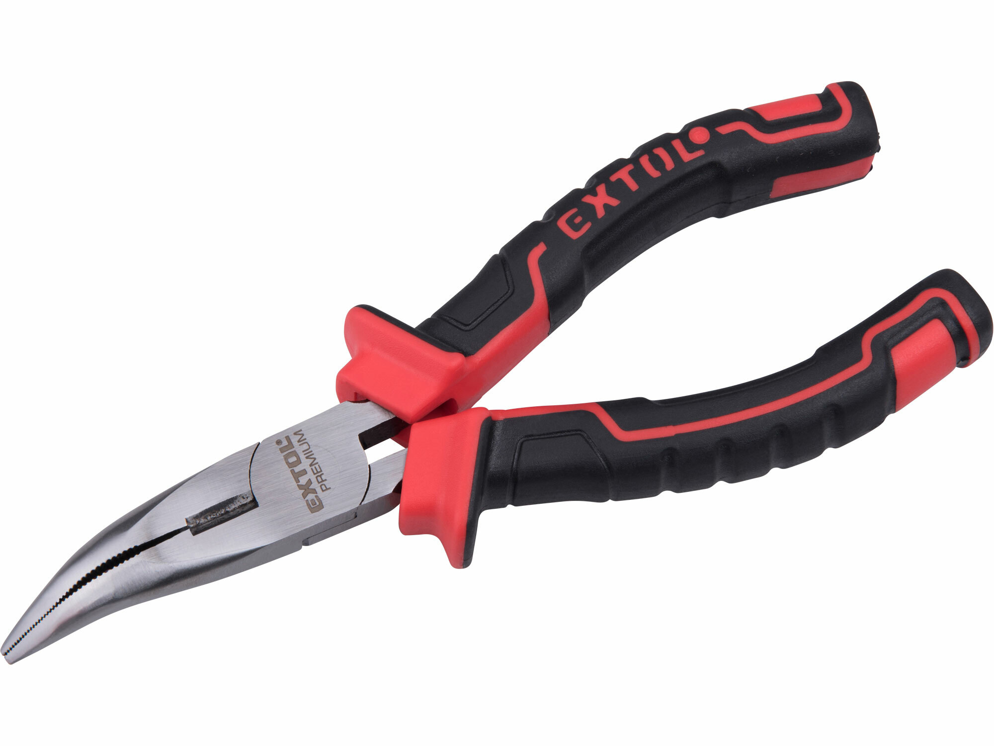 EXTOL PREMIUM 8813185 Kliešte pologuľaté zahnuté, 160mm