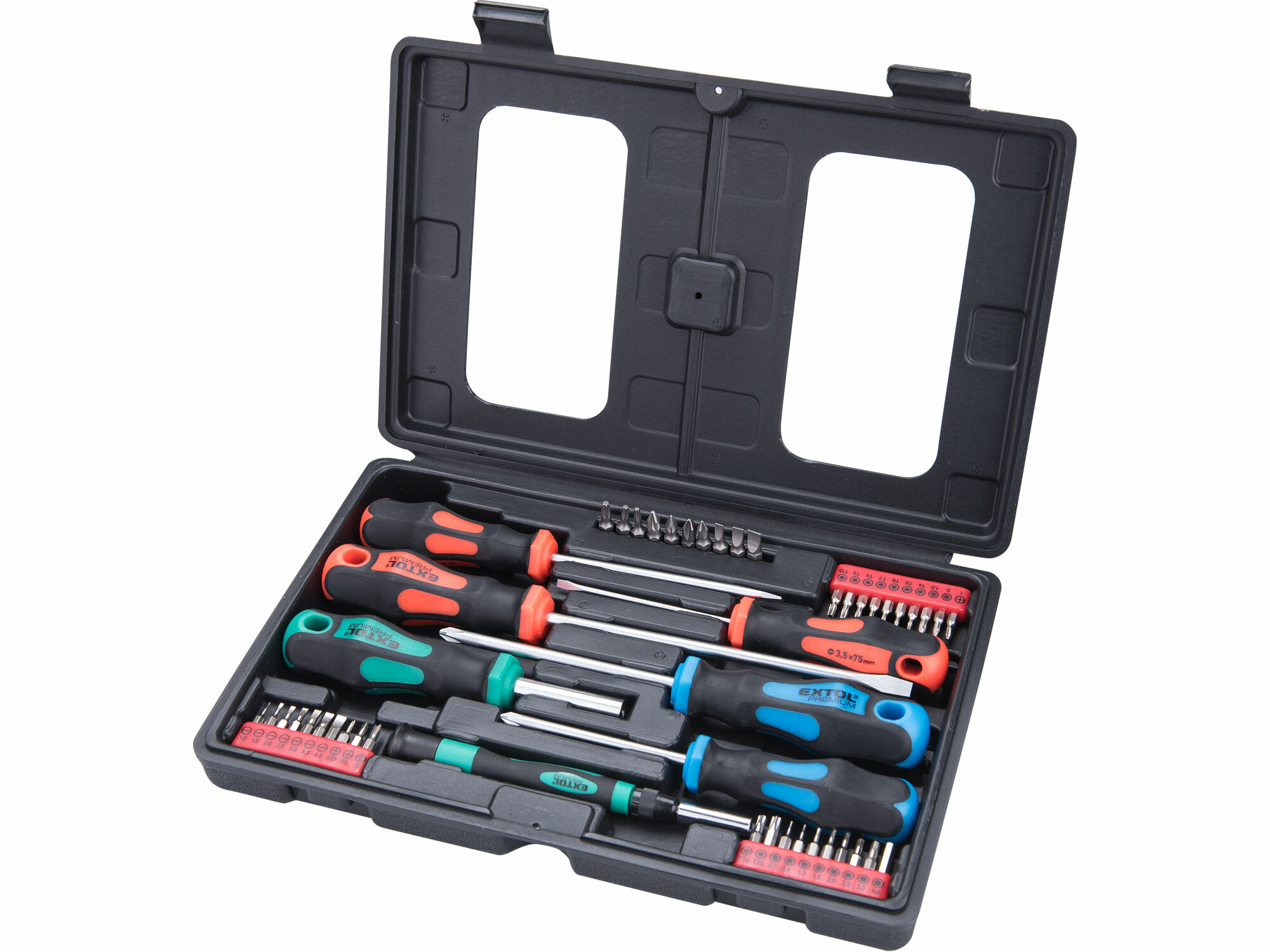 EXTOL PREMIUM 8819258 Skrutkovače magnetické s bitmi, 48-dielna sada