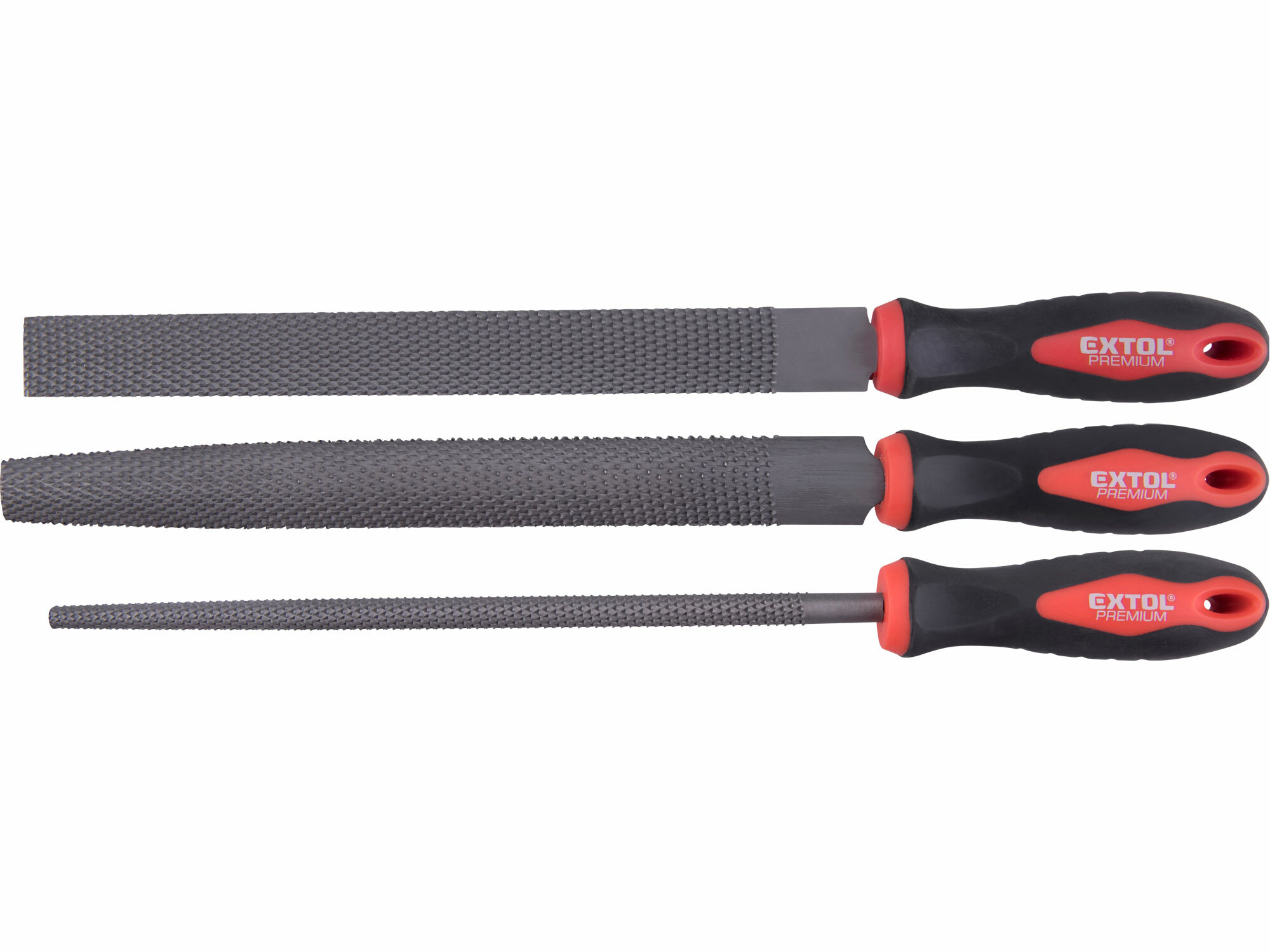 EXTOL PREMIUM 8803757 Rašpľa, 250mm, 3-dielna sada, sek 2