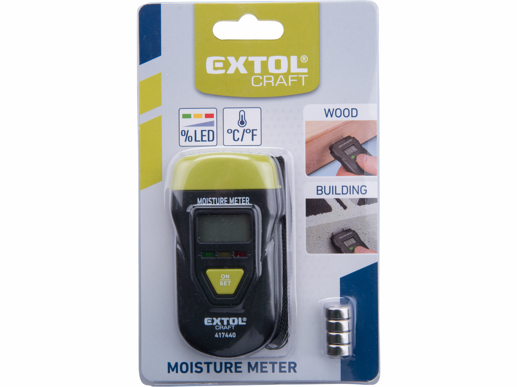 EXTOL CRAFT 417440 Merač vlhkosti digitálny