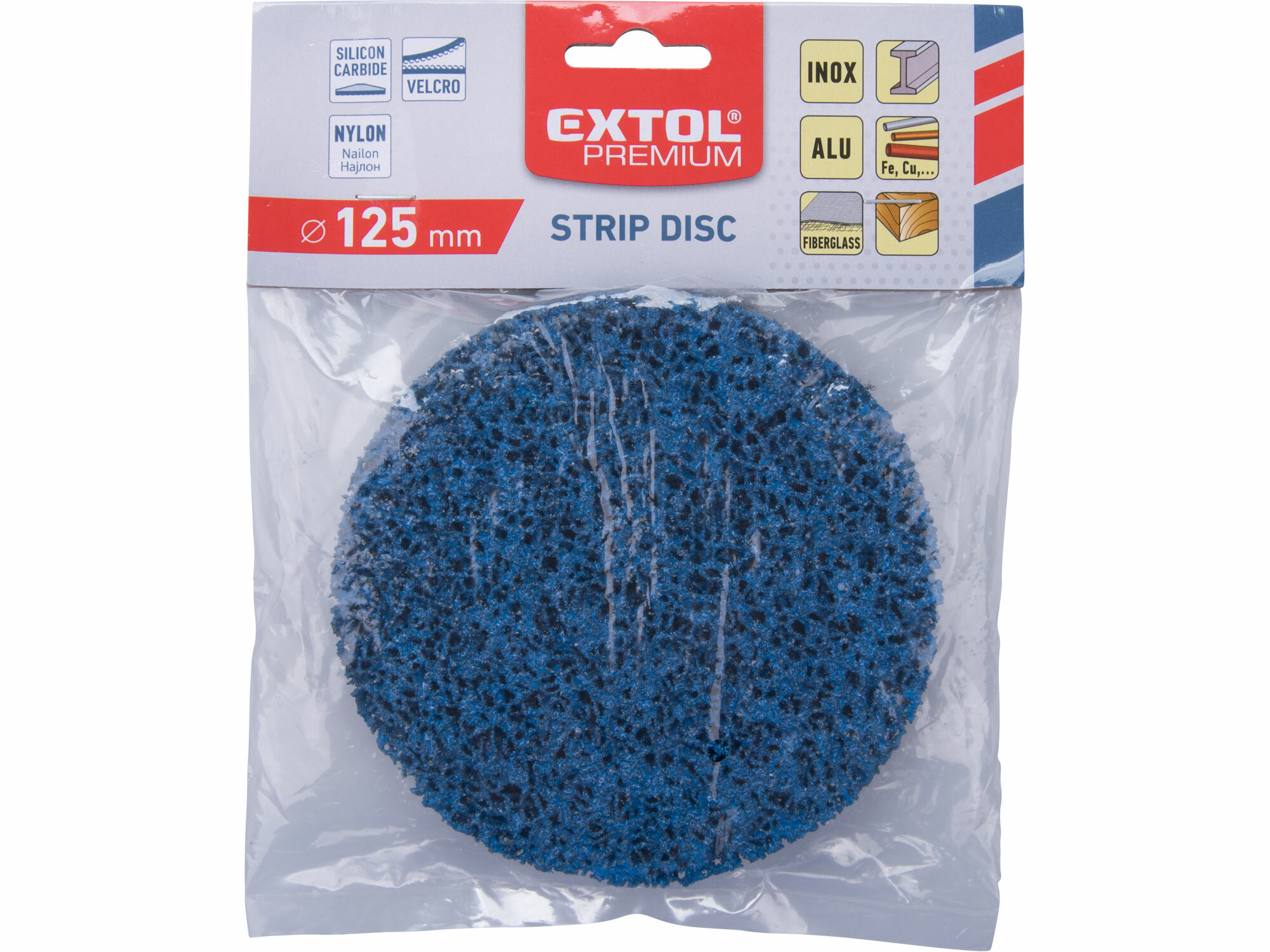 EXTOL PREMIUM 8803559 Kotúč brúsny silikón-karbid so suchým zipsom, ø125mm