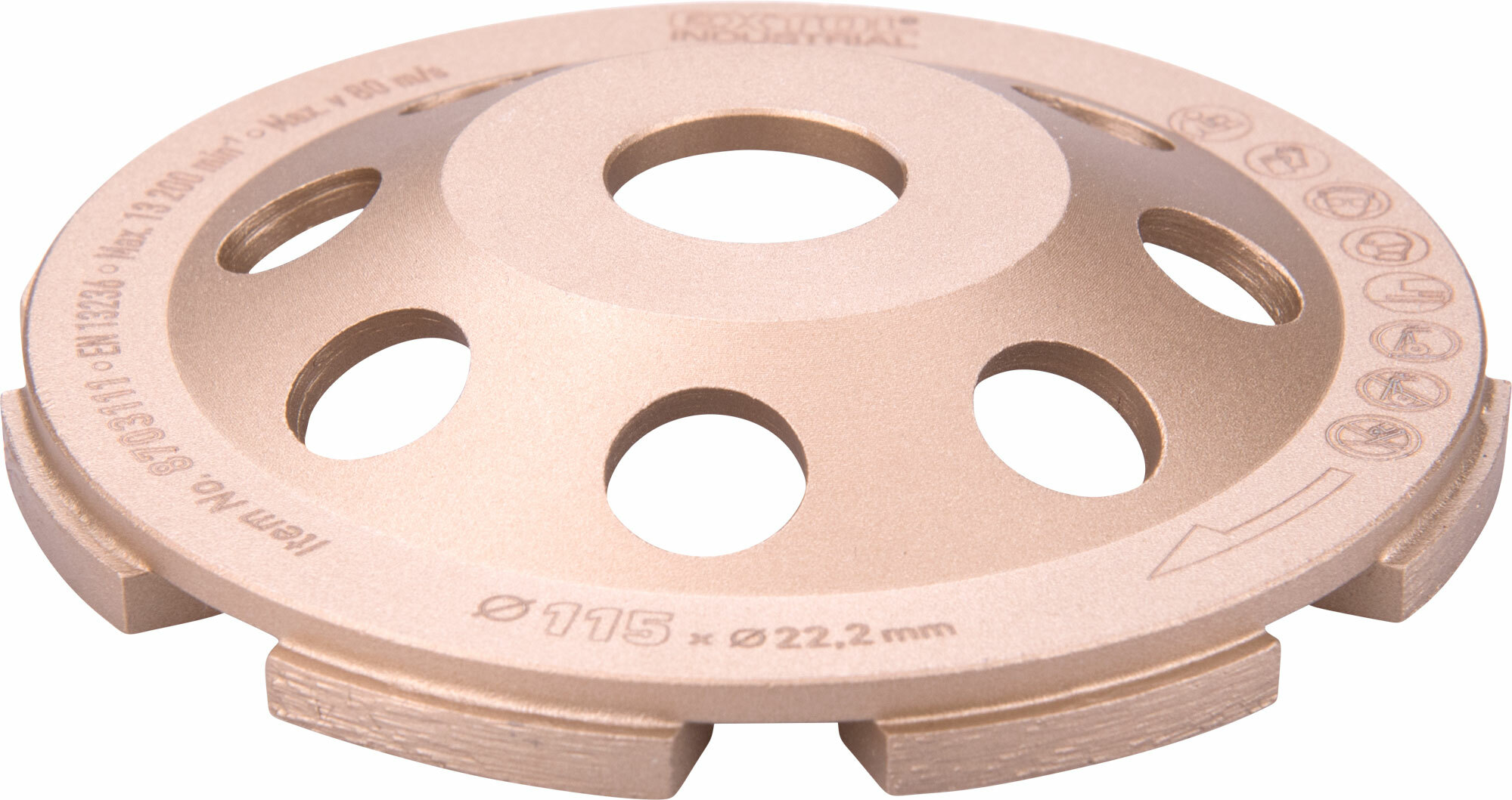 EXTOL INDUSTRIAL 8703111 Kotúč brúsny diamantový jednoradový, 115mm