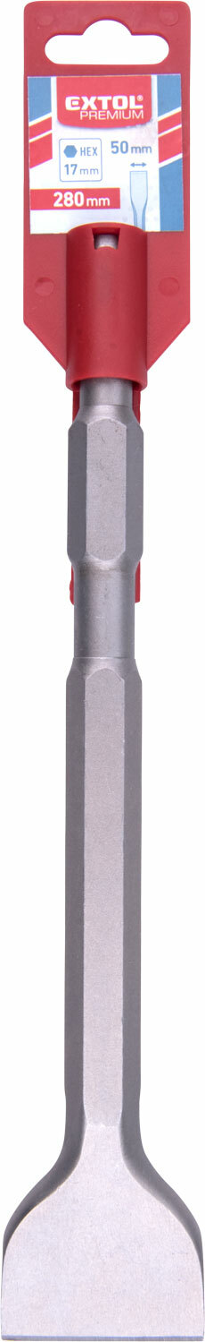 EXTOL PREMIUM 8801581 Sekáč plochý HEX 17mm, dĺžka 280mm, šírka 50mm
