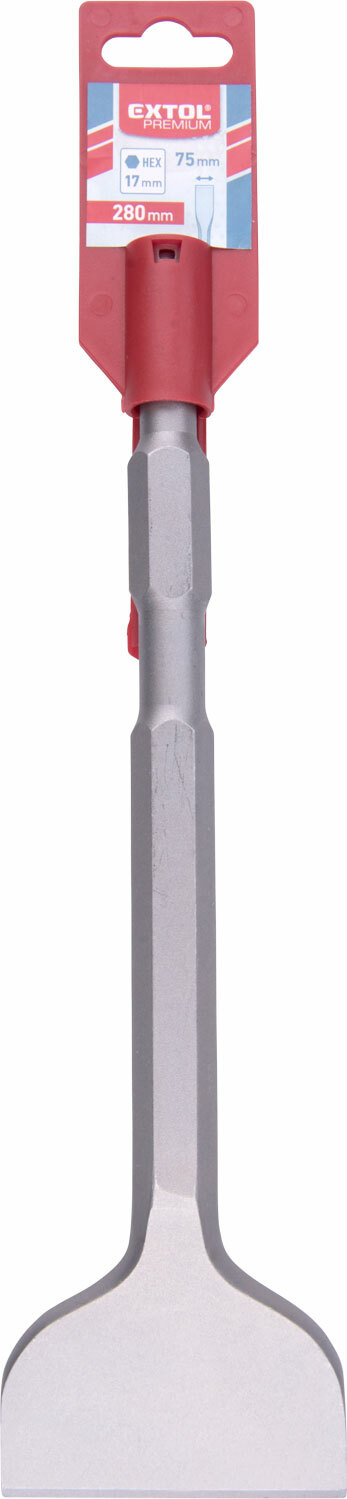 EXTOL PREMIUM 8801582 Sekáč plochý HEX 17mm, dĺžka 280mm, šírka 75mm