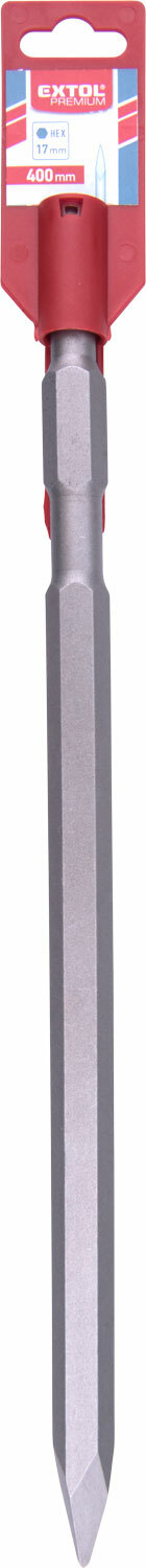 EXTOL PREMIUM 8801589 Sekáč špicatý HEX 17mm, dĺžka 400mm