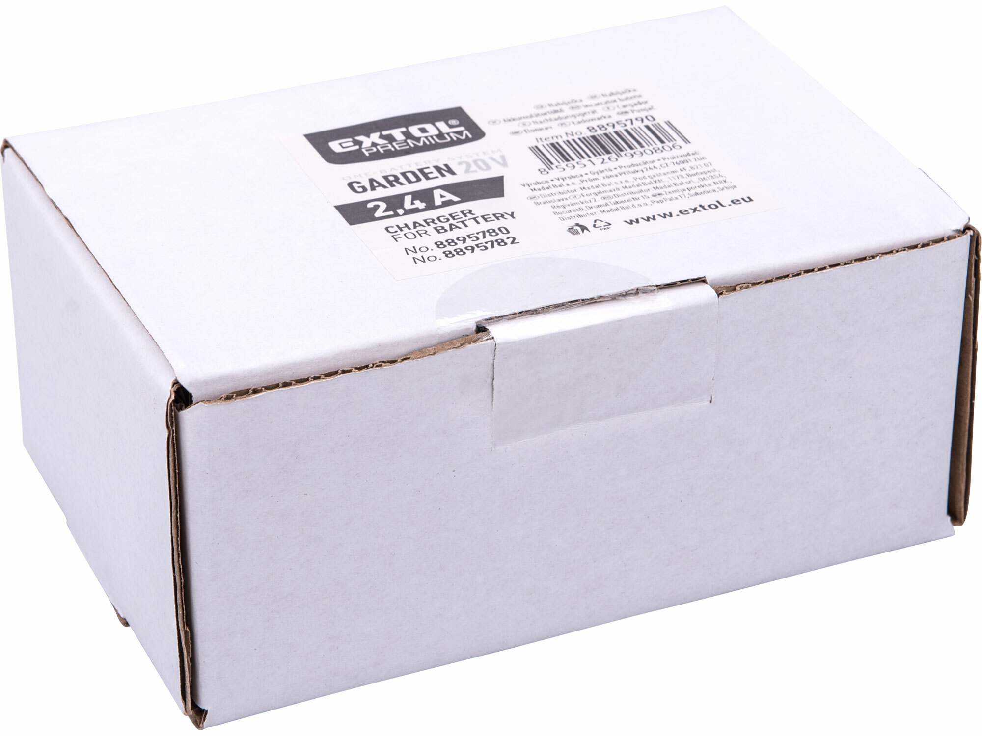 EXTOL PREMIUM 8895790 Nabíjačka akumulátorov Garden 20V/2,4A, pre záhradné aku náradie