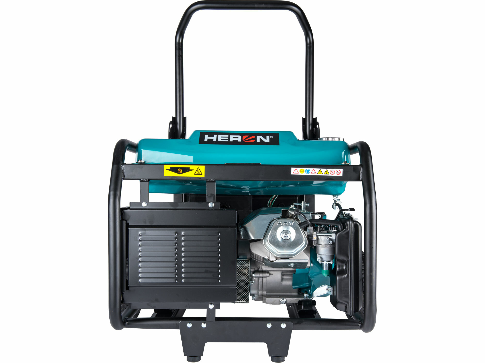 HERON 8896145 Elektrocentrála rámová benzínová 1F, 8,2kW, podvozok, elektrický štart