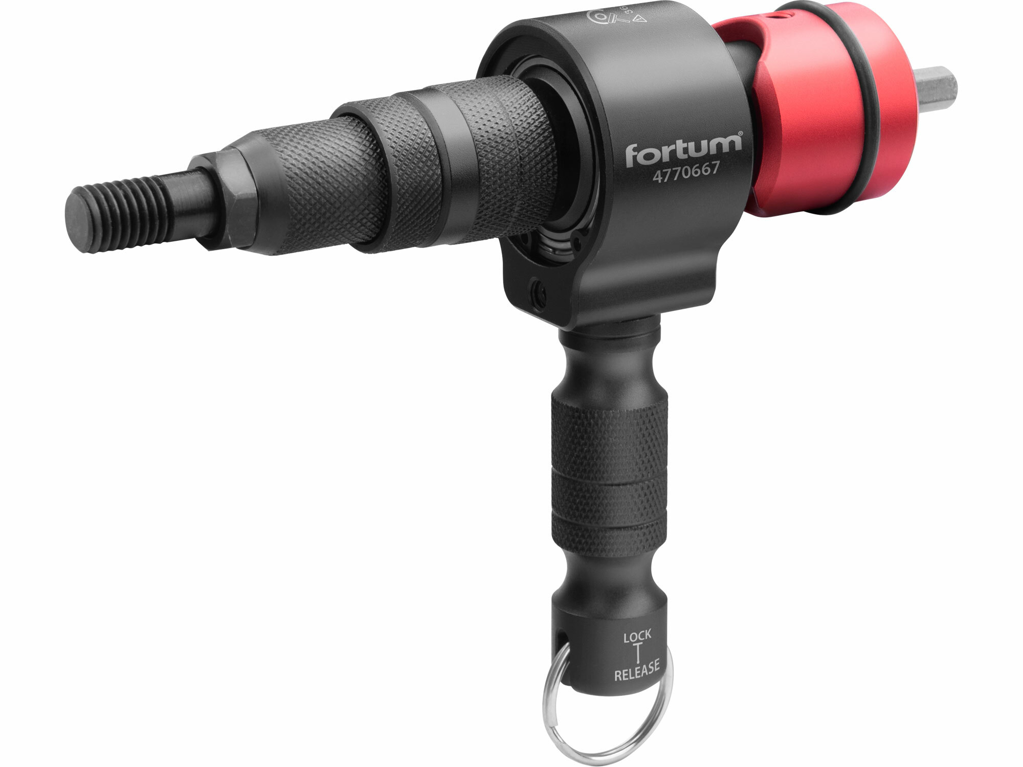 FORTUM 4770667 Nadstavec na nitovanie 2v1, nity 2,4-6,4mm, matice M3-M12