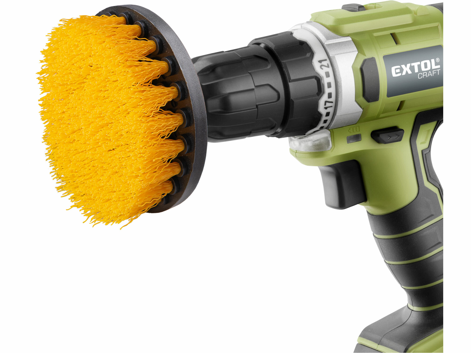 EXTOL CRAFT 904000 Kefy čistiace so 1/4" stopkou do vŕtačky, 4ks