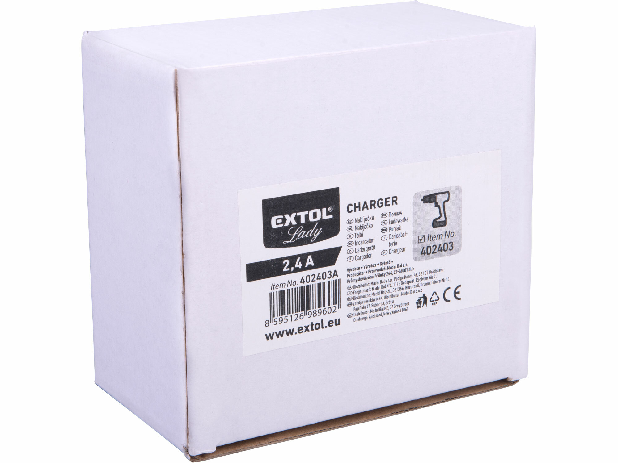 EXTOL LADY 402403A Nabíjačka akumulátorov 12V/2,5A, pre 402403B