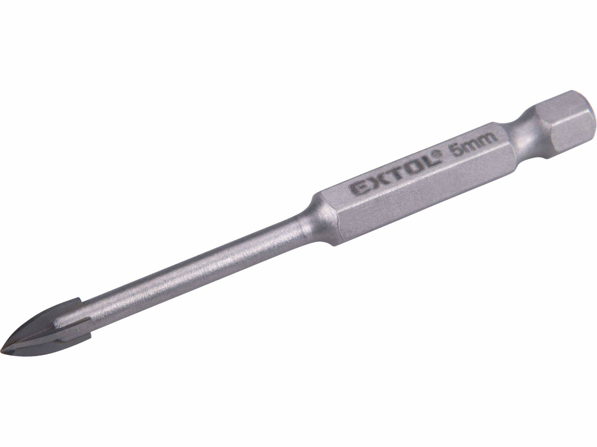 EXTOL PREMIUM 8801885 Vrták do skla a keramiky 5mm, šesťhranná 1/4" stopka