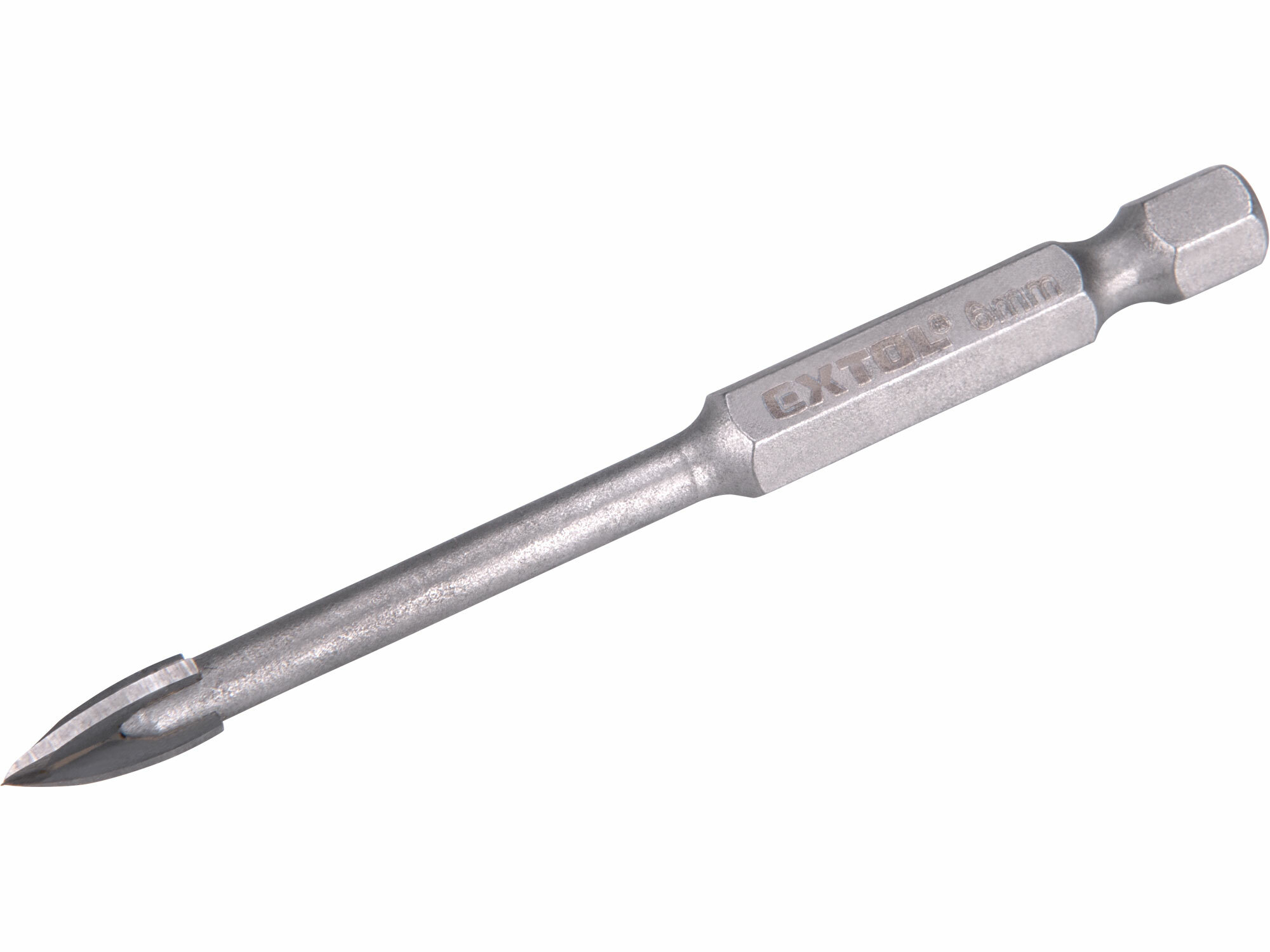 EXTOL PREMIUM 8801886 Vrták do skla a keramiky 6mm, šesťhranná 1/4" stopka