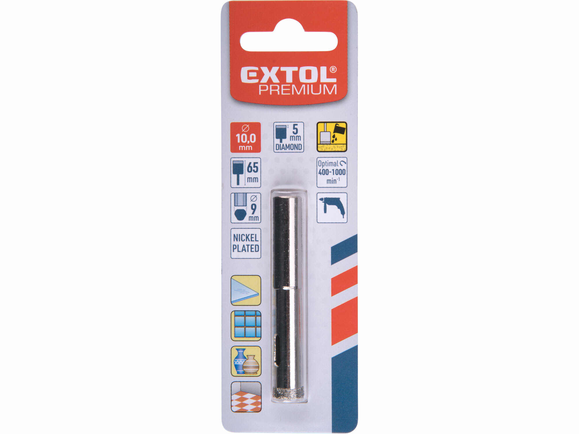 EXTOL PREMIUM 8801979 Vrták korunkový diamantový, Ø10mm