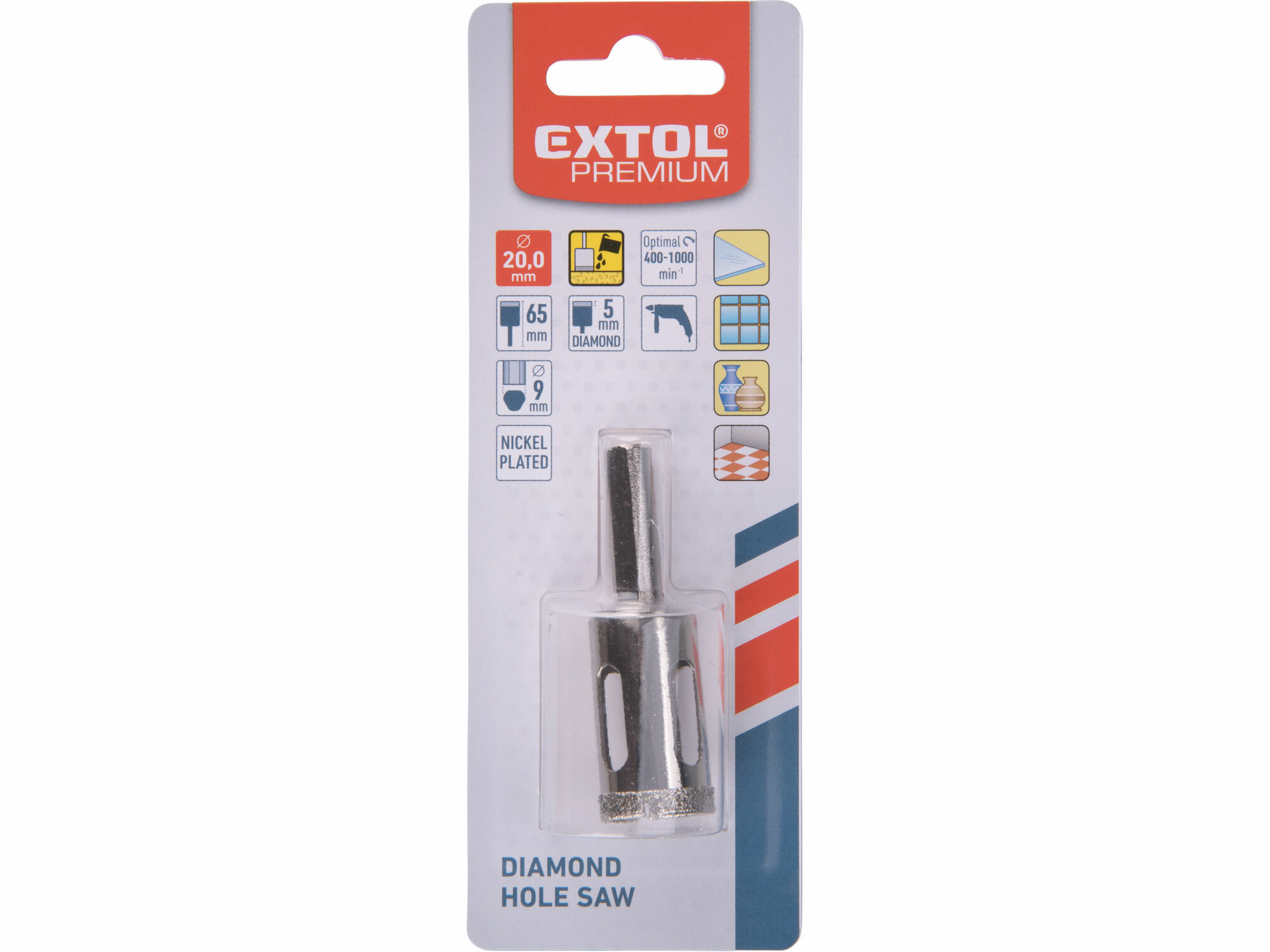 EXTOL PREMIUM 8801984 Vrták korunkový diamantový, Ø20mm