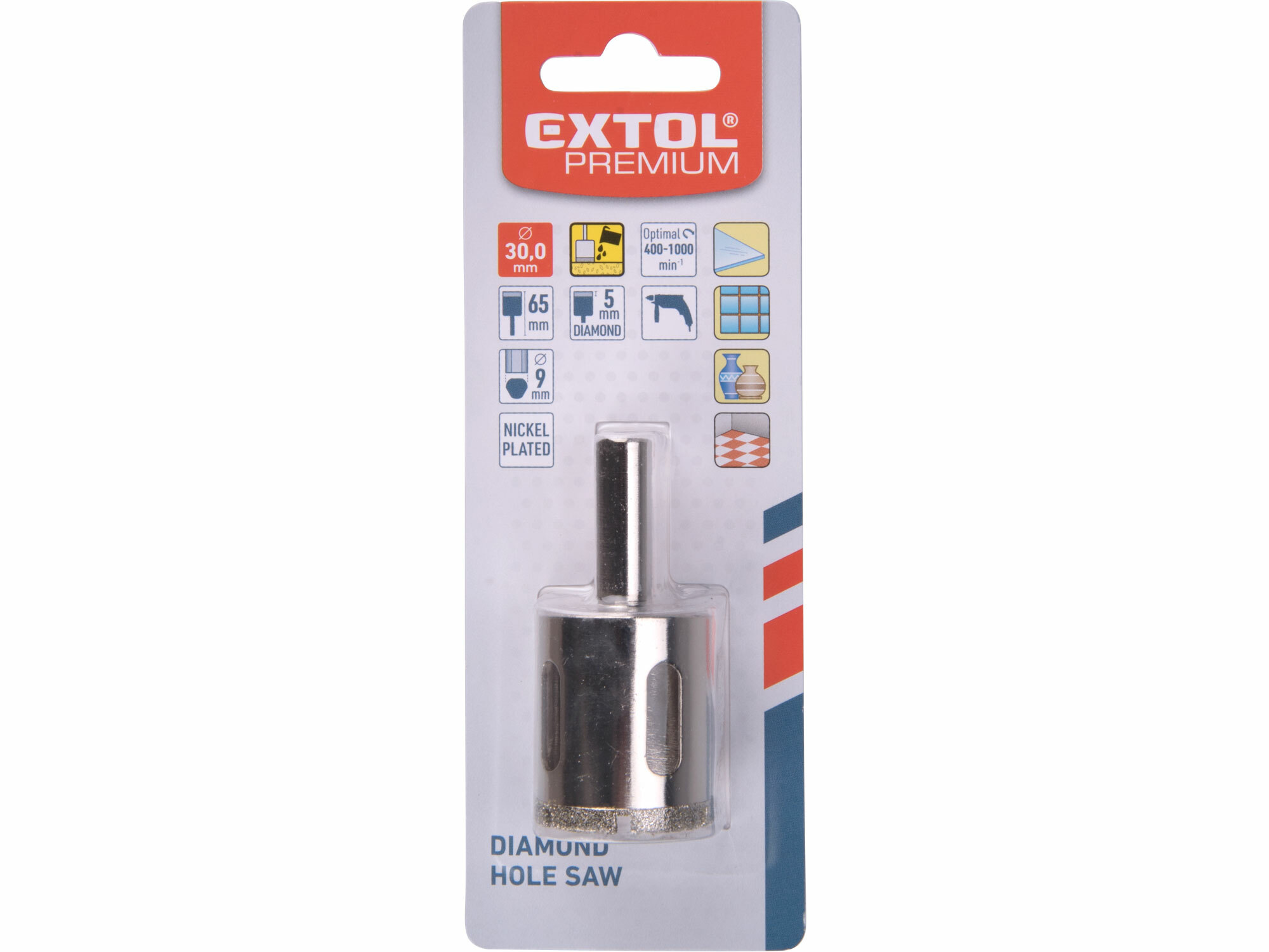 EXTOL PREMIUM 8801987 Vrták korunkový diamantový, Ø30mm