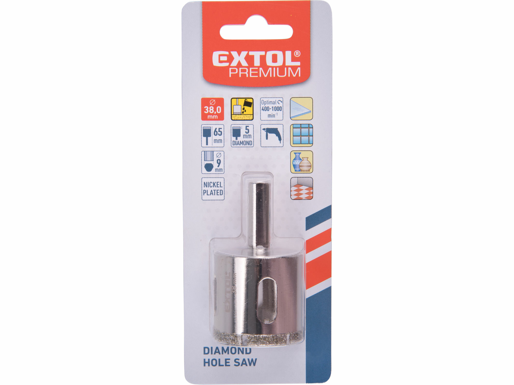 EXTOL PREMIUM 8801989 Vrták korunkový diamantový, Ø38mm