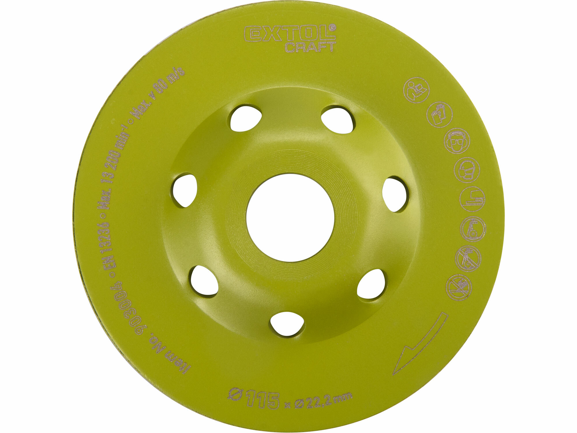 EXTOL CRAFT 903004 Kotúč brúsny diamantový, 115mm, Turbo