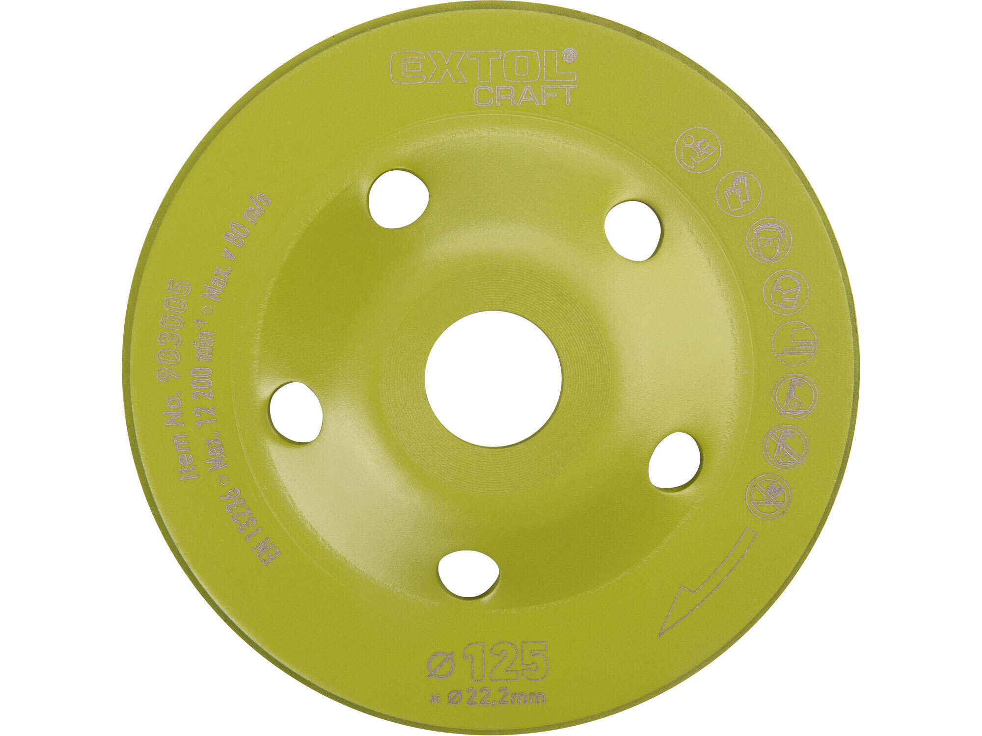EXTOL CRAFT 903005 Kotúč brúsny diamantový, 125mm, Turbo