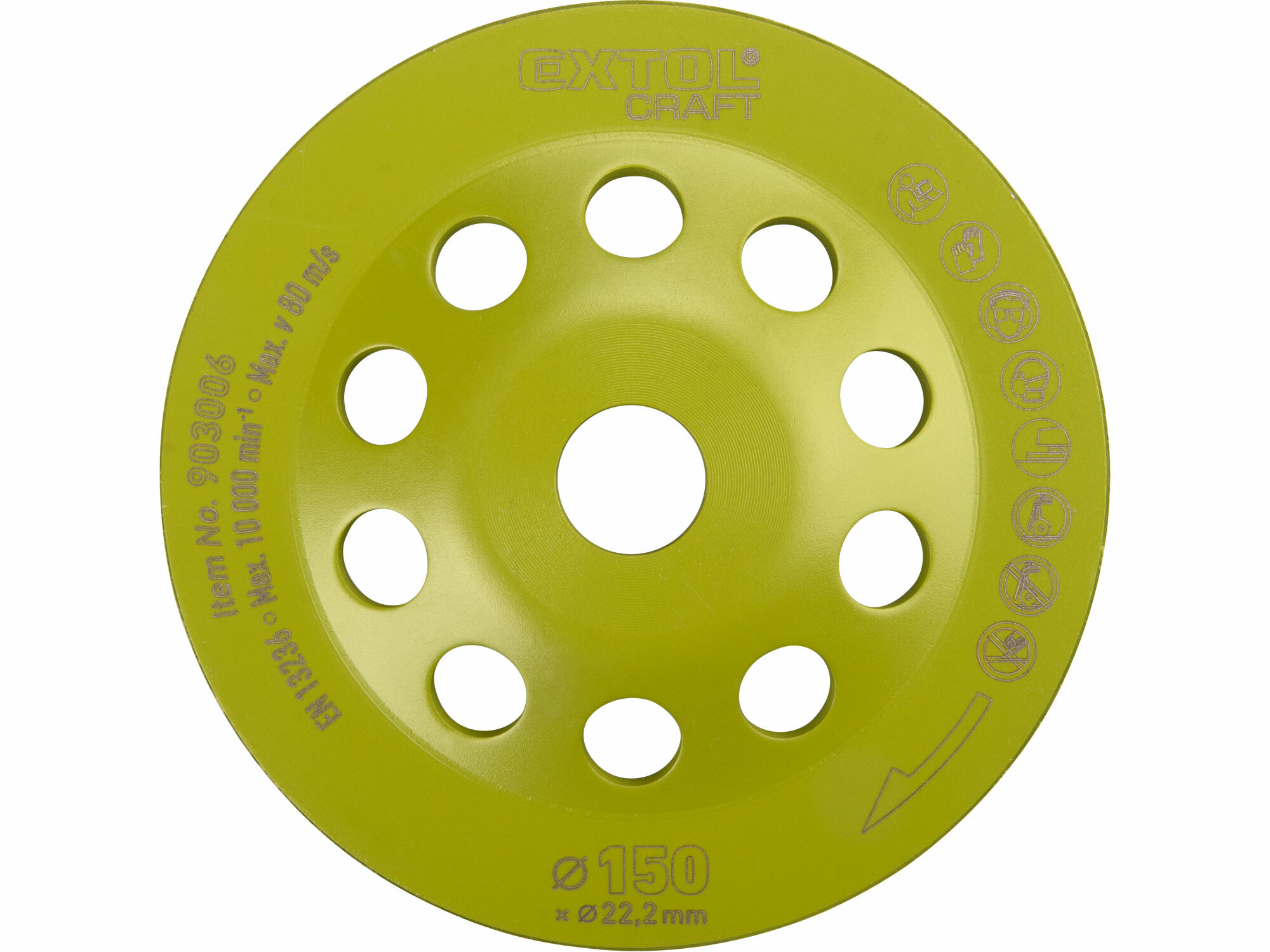 EXTOL CRAFT 903006 Kotúč brúsny diamantový, 150mm, Turbo