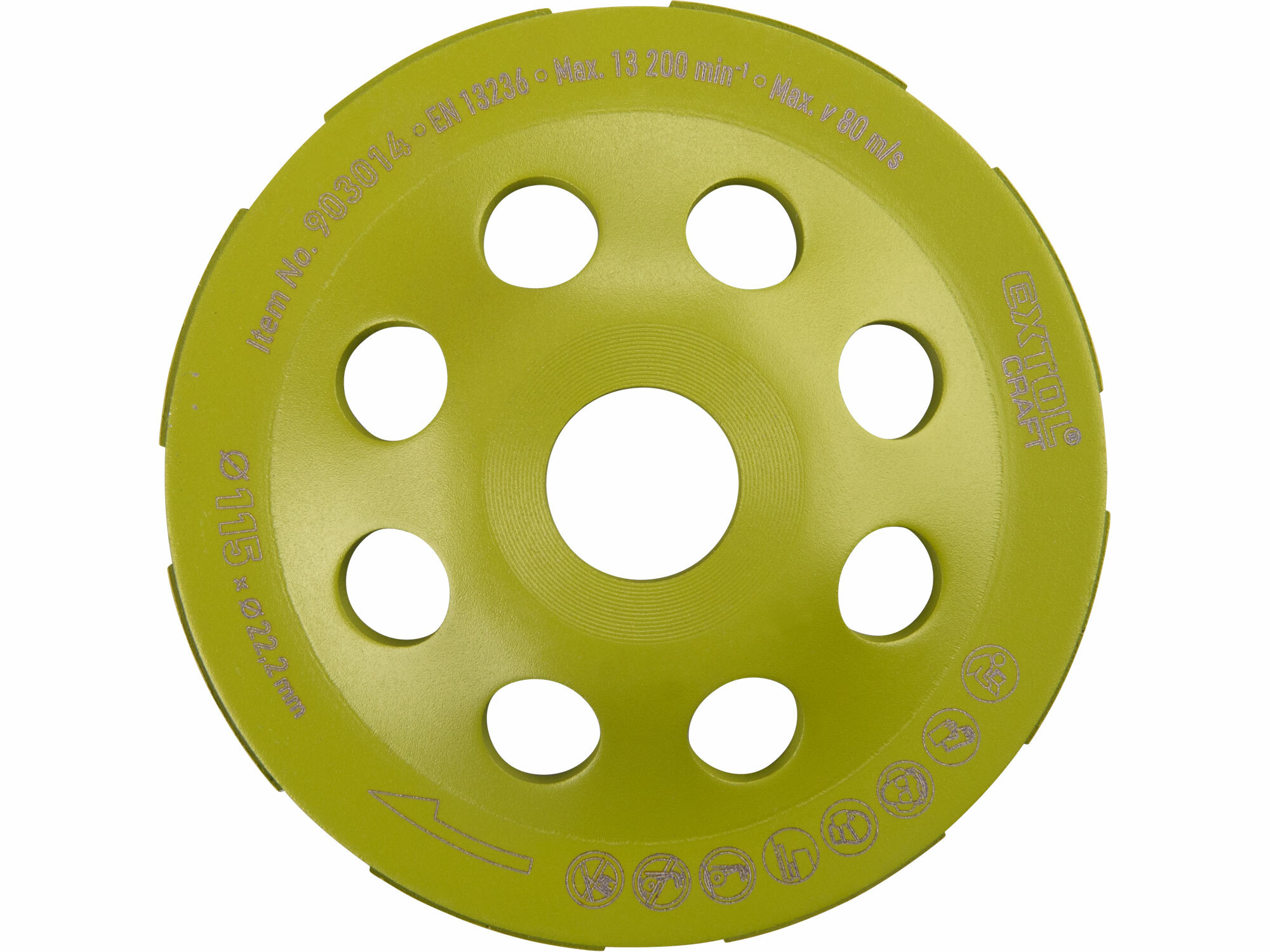 EXTOL CRAFT 903014 Kotúč brúsny diamantový jednoradový, 115mm