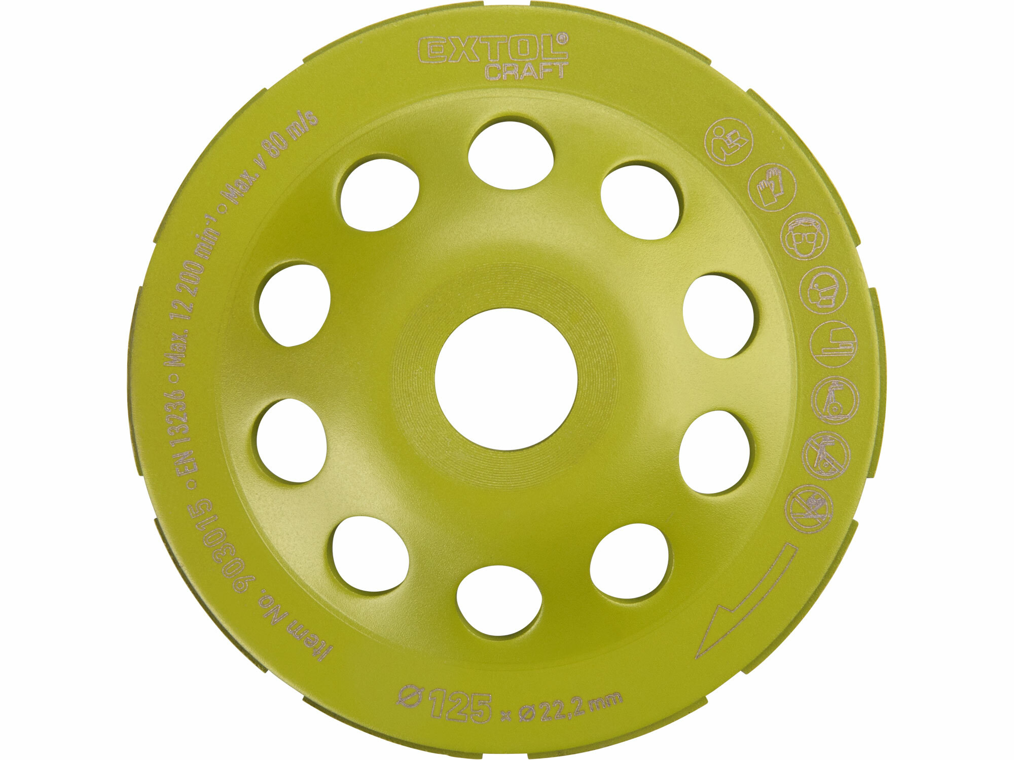 EXTOL CRAFT 903015 Kotúč brúsny diamantový jednoradový, 125mm