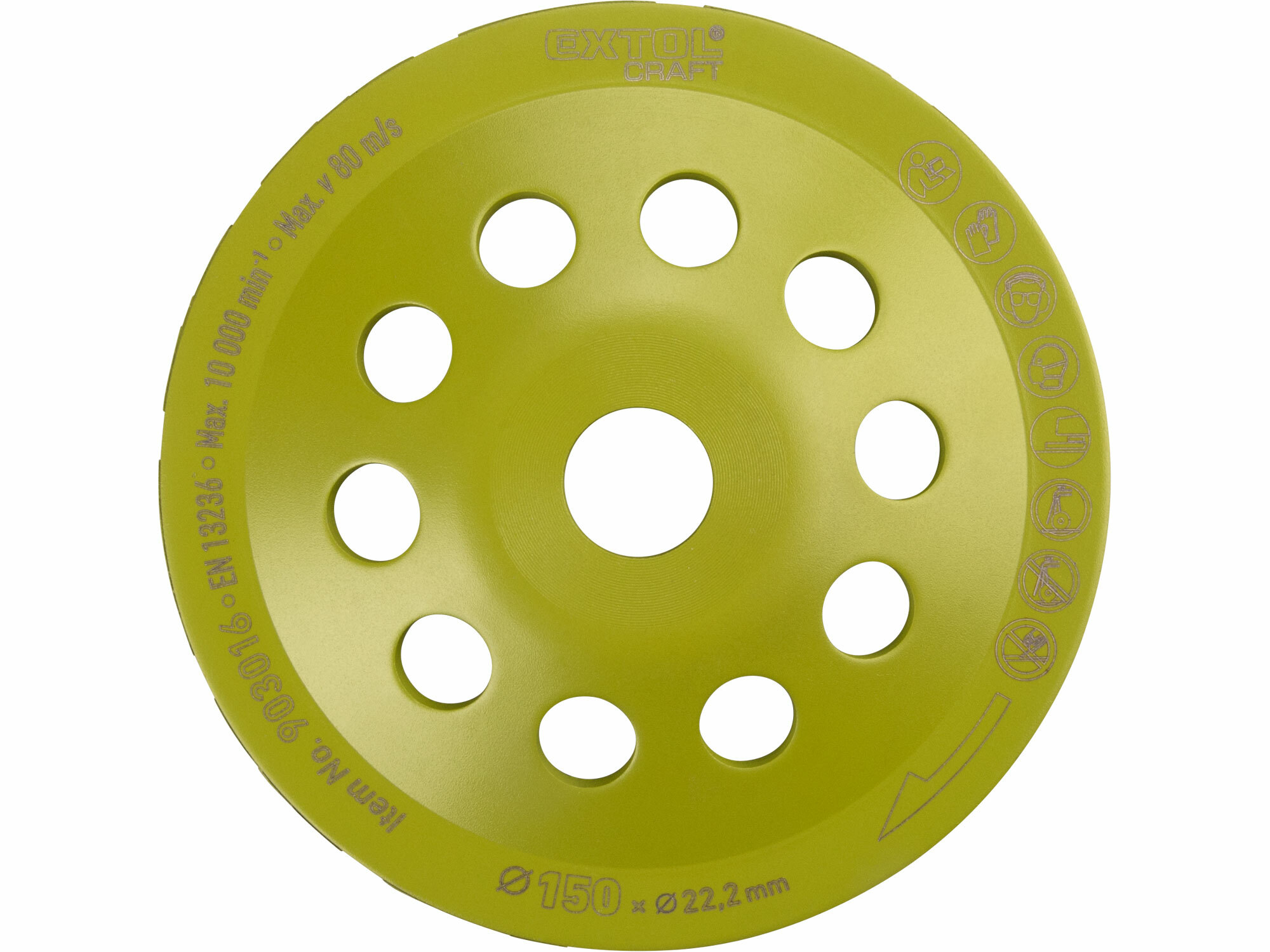 EXTOL CRAFT 903016 Kotúč brúsny diamantový jednoradový, 150mm