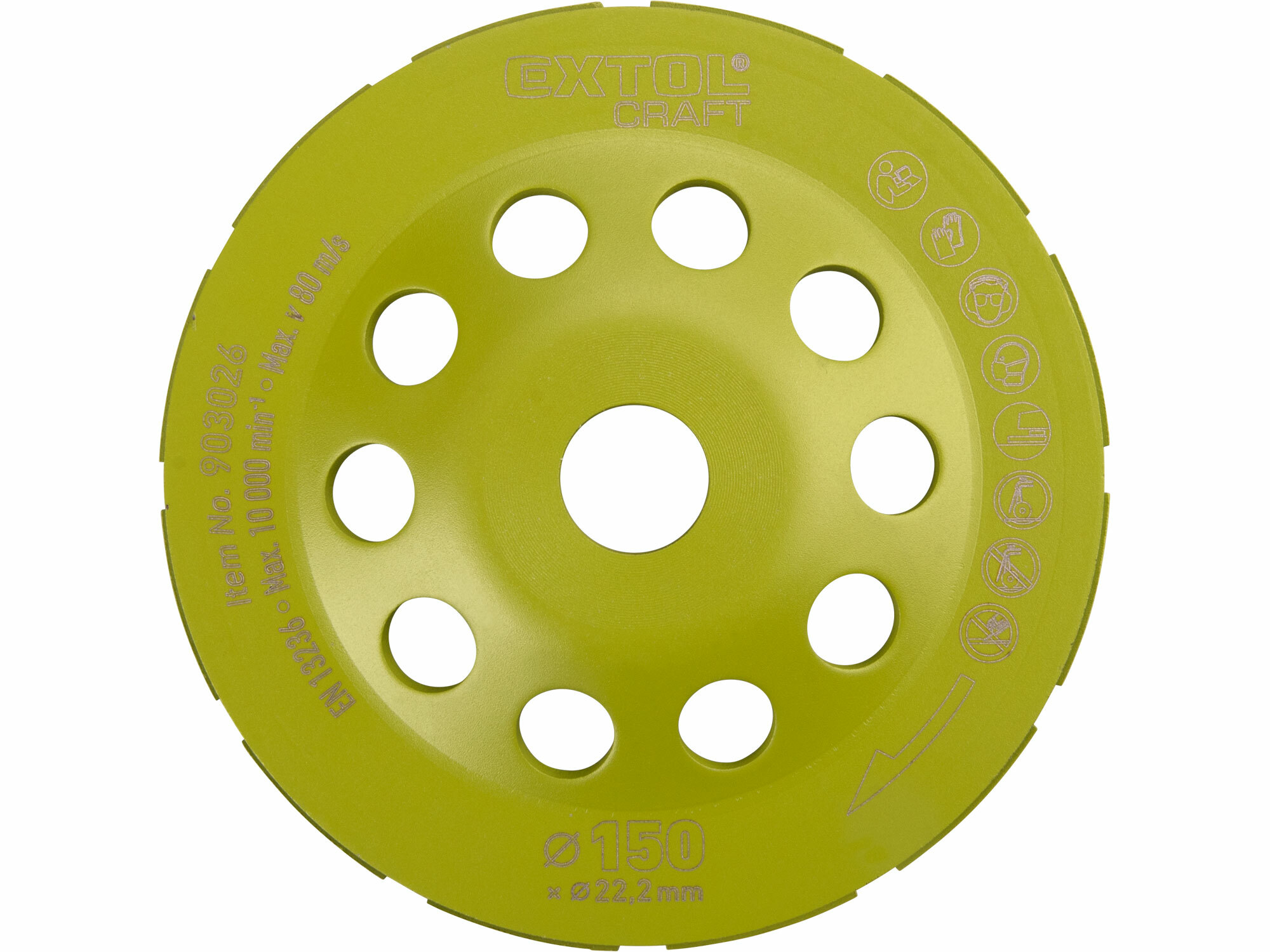 EXTOL CRAFT 903026 Kotúč brúsny diamantový dvojradový, 150mm