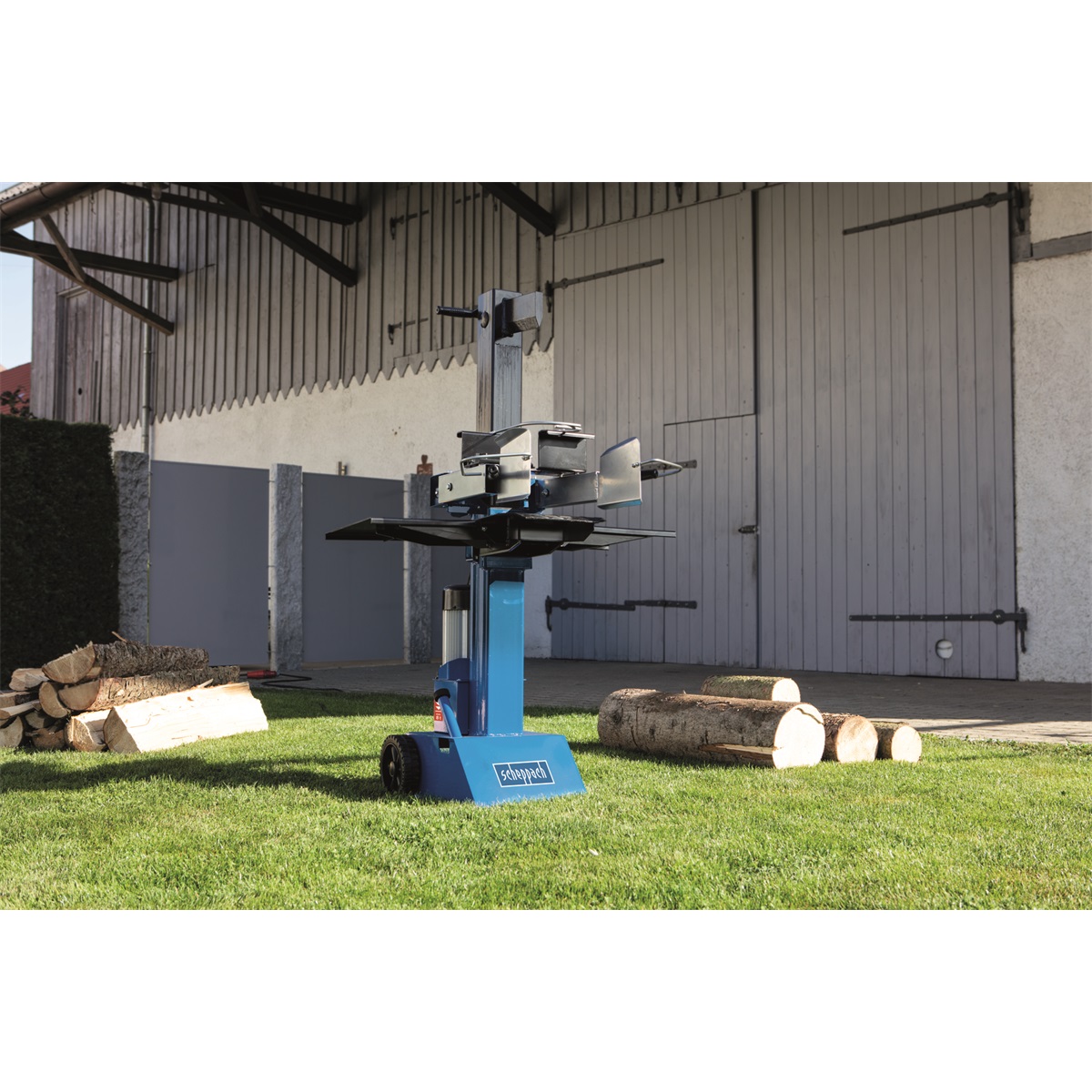 Scheppach HL 810 Vertikálna štiepačka na drevo 8 t, 400 V, 3000 W – robustný štiepač na palivové drevo 5905310902