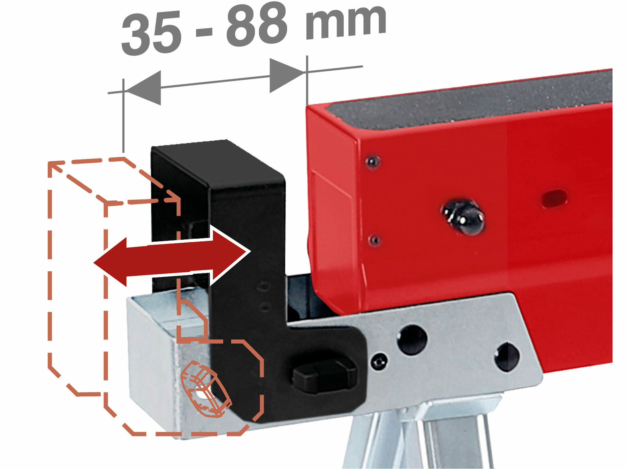 FORTUM 4759999 Podstavec pracovný skladací "koza", kovový, 590kg, nastaviteľná výška 61,5-82cm
