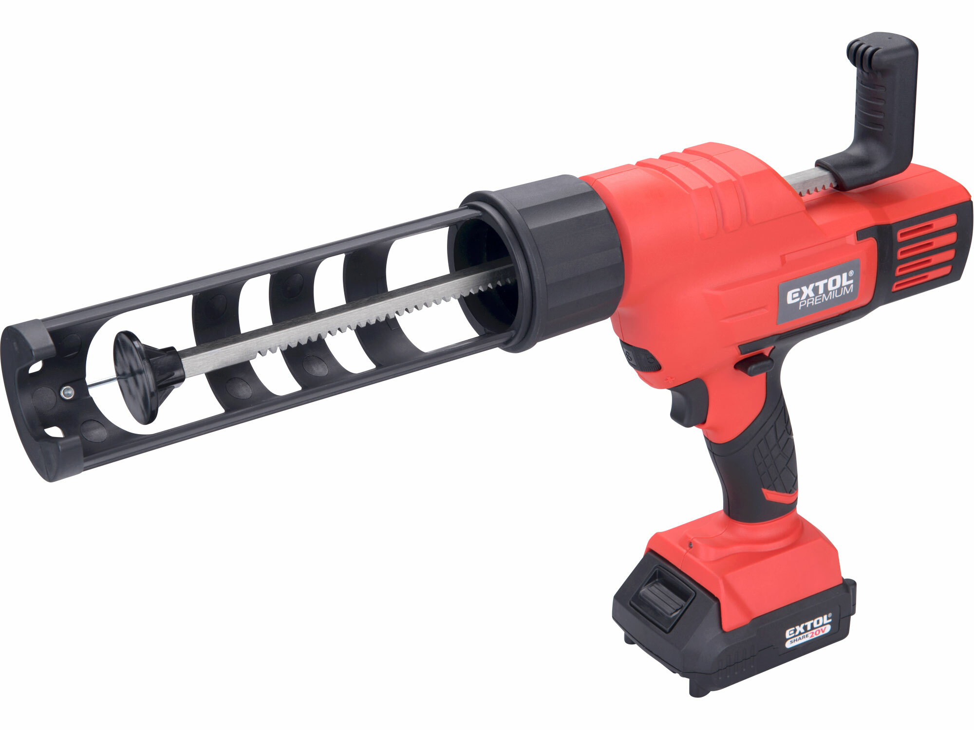 EXTOL PREMIUM 8891864 Pištoľ výtlačná aku Share20V, 1x 2Ah, 50-560mm/min