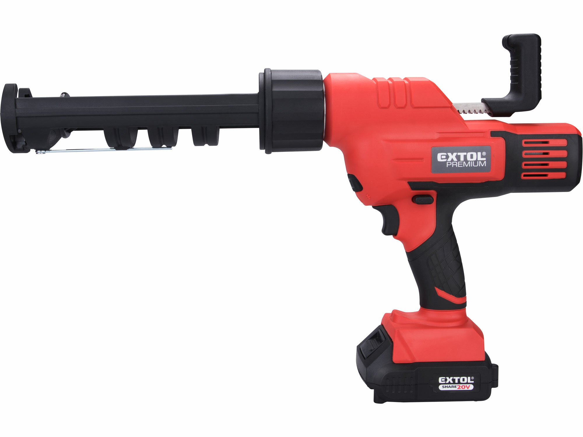 EXTOL PREMIUM 8891864 Pištoľ výtlačná aku Share20V, 1x 2Ah, 50-560mm/min
