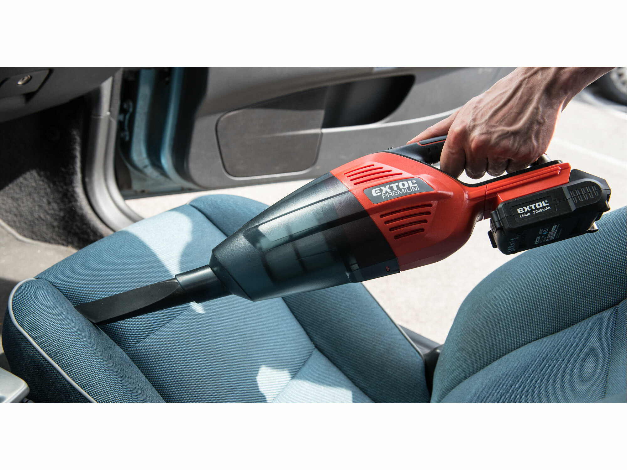 EXTOL PREMIUM 8891872 Vysávač aku Share20V, 1x 2Ah, 500ml nádoba