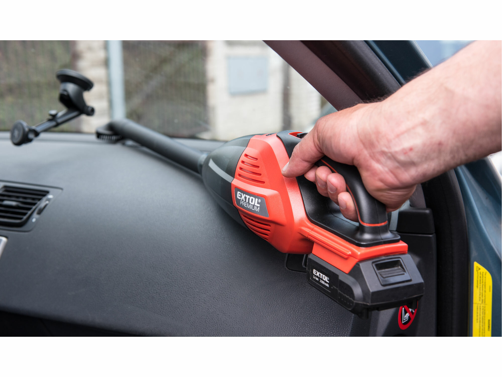 EXTOL PREMIUM 8891872 Vysávač aku Share20V, 1x 2Ah, 500ml nádoba