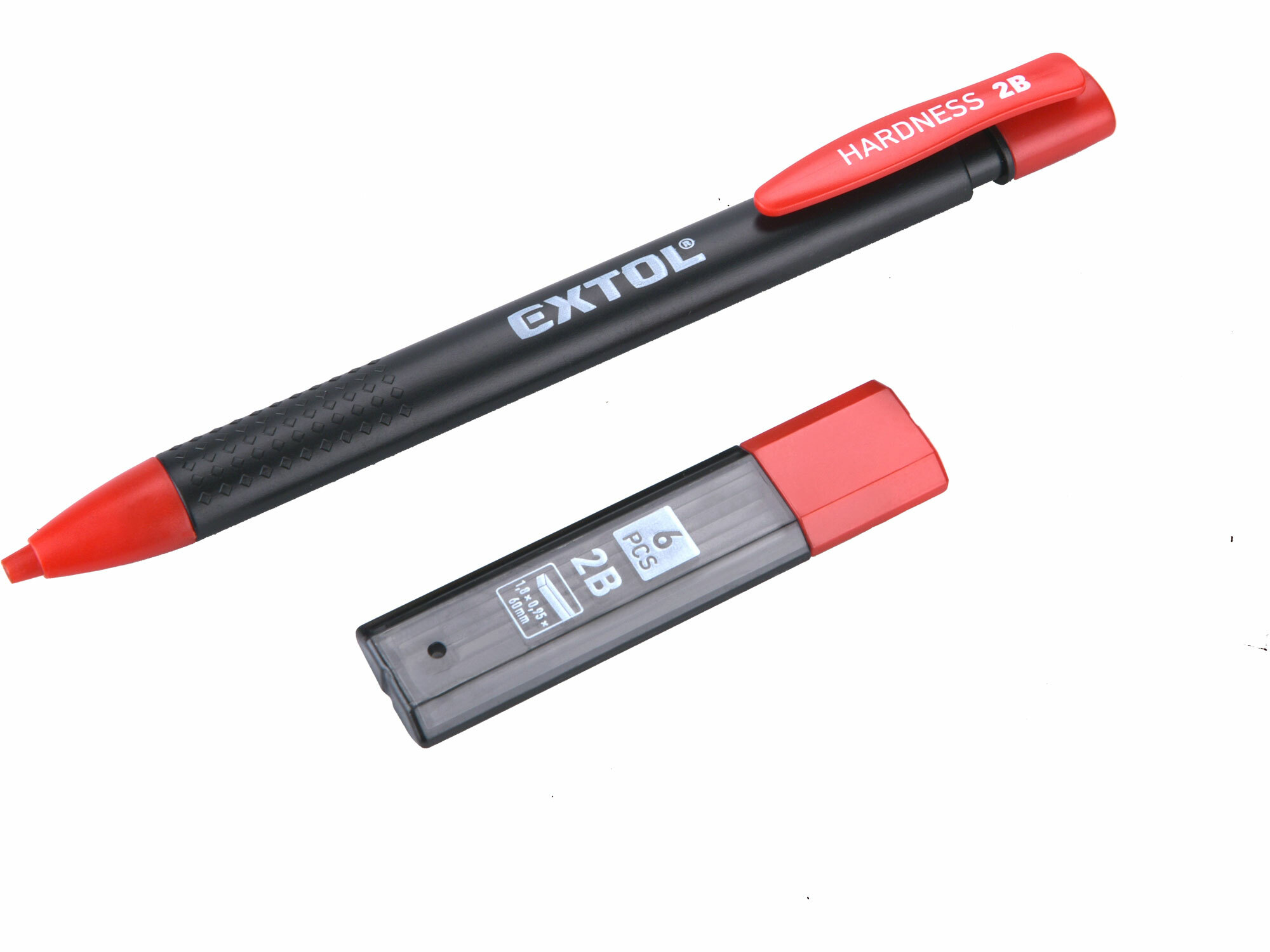 EXTOL PREMIUM 8853005 Ceruzka tesárska s vymeniteľnou tuhou, 144mm, 7ks tuha