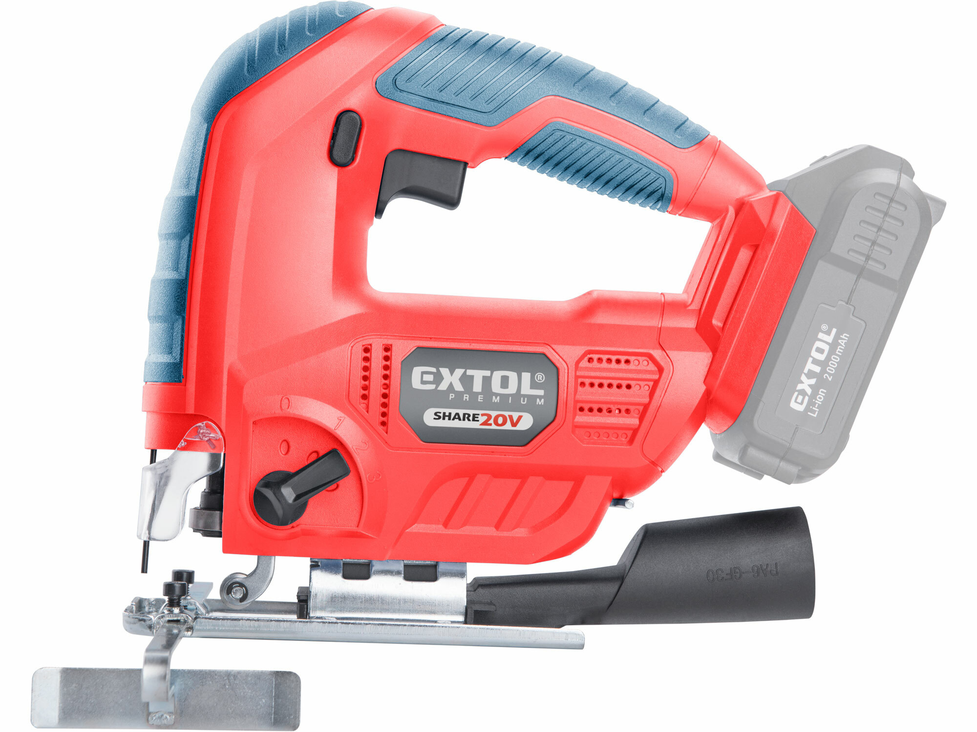 EXTOL PREMIUM 8891825 Píla priamočiara aku Share20V, bez aku, kmit 22mm