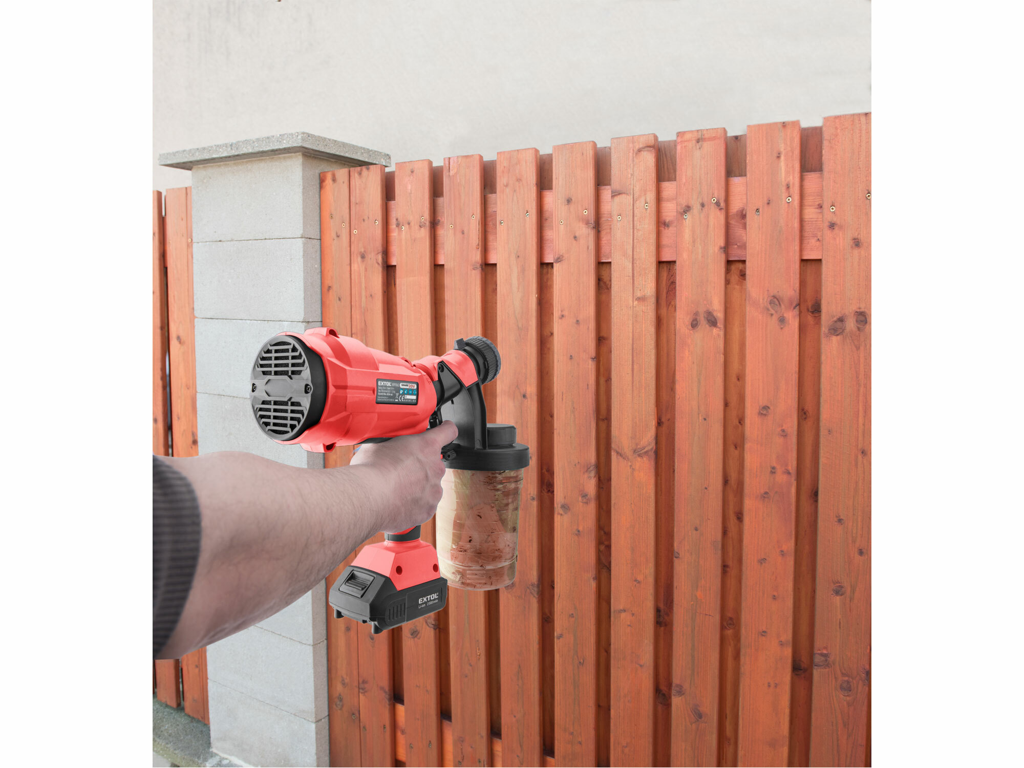 EXTOL PREMIUM 8891863 Pištoľ striekacia aku Share20V, bez aku, 700ml/min
