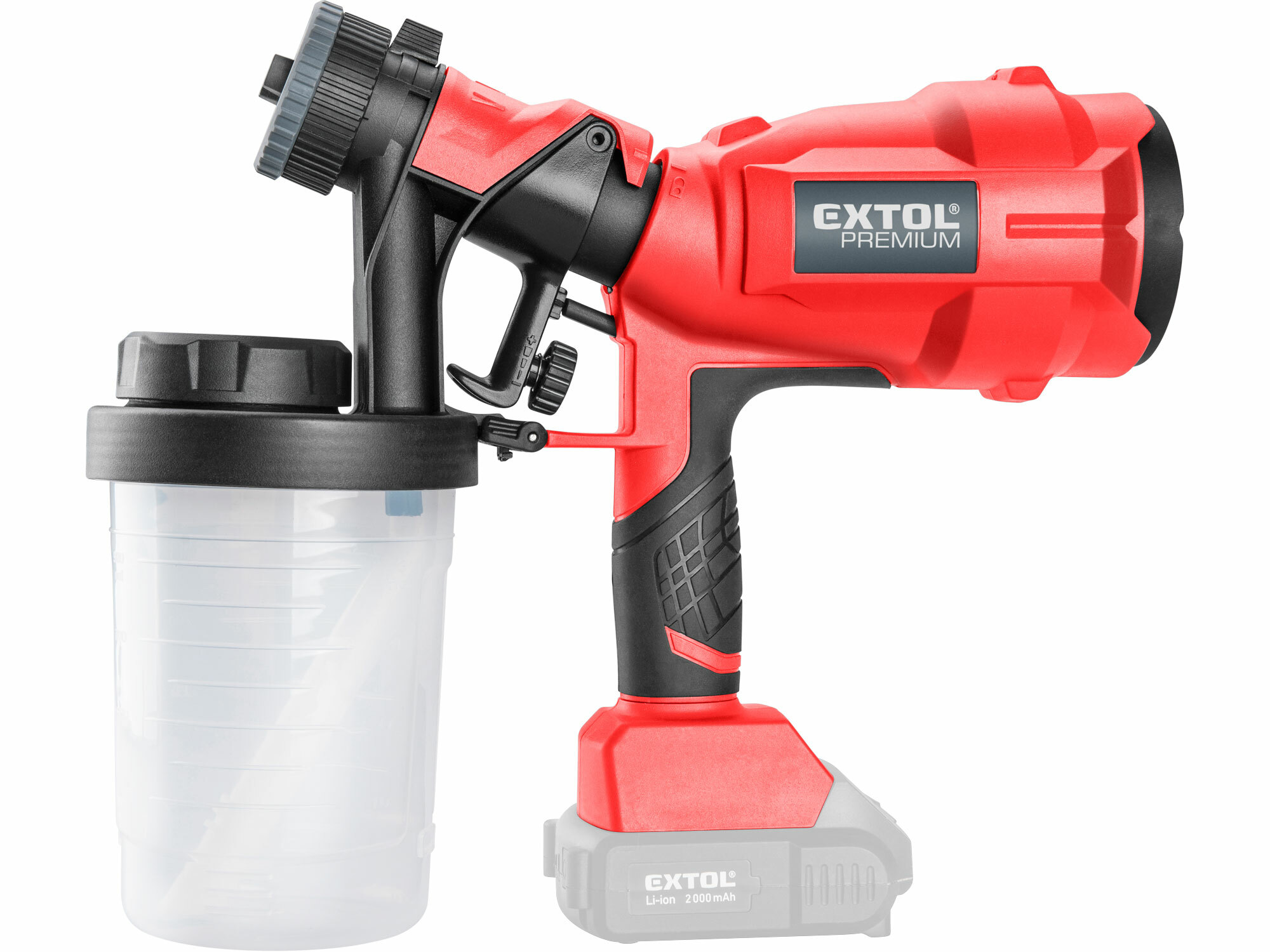 EXTOL PREMIUM 8891863 Pištoľ striekacia aku Share20V, bez aku, 700ml/min
