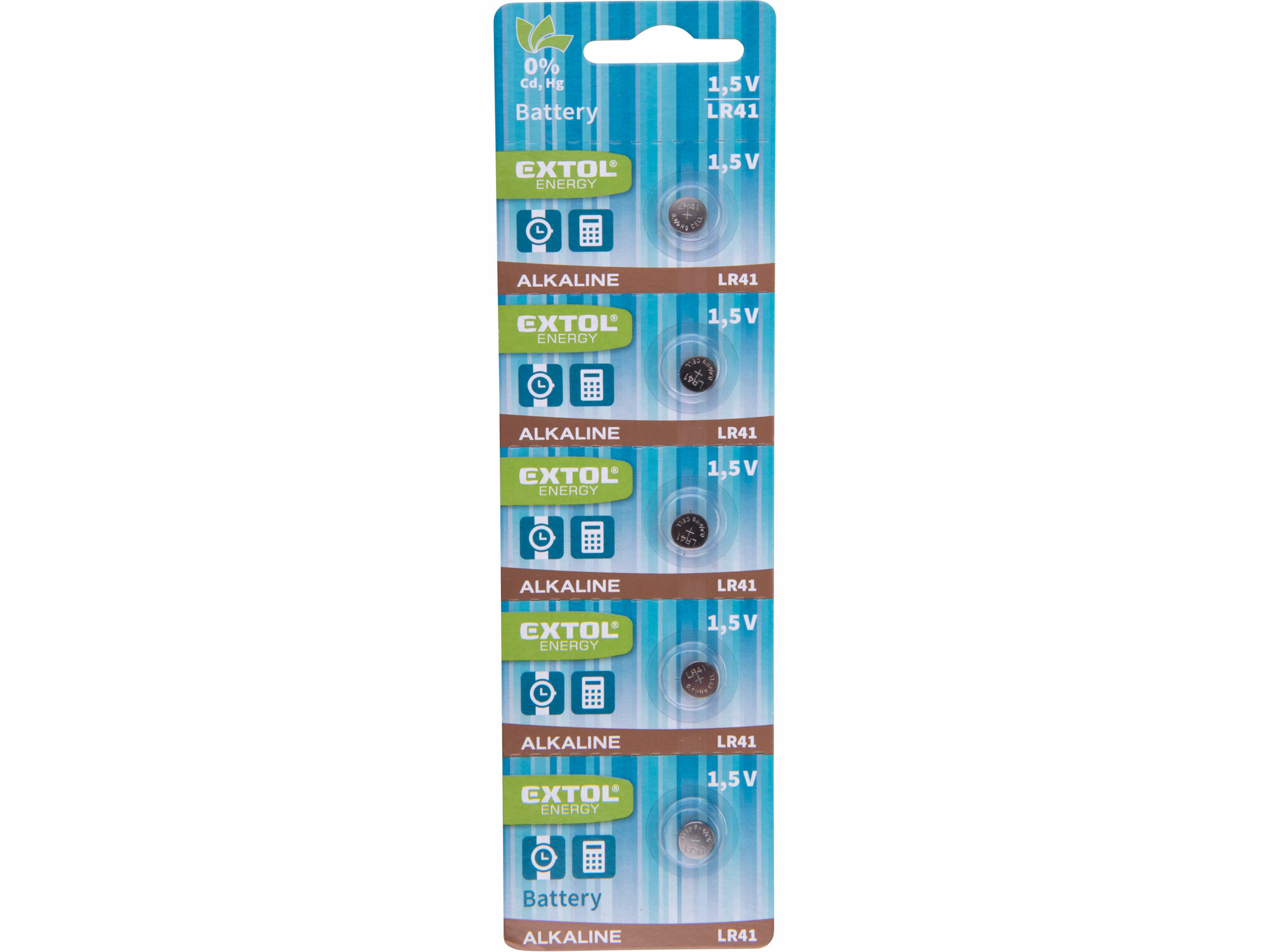 EXTOL ENERGY 42056 Batéria alkalická 5ks, 1,5V, typ LR41