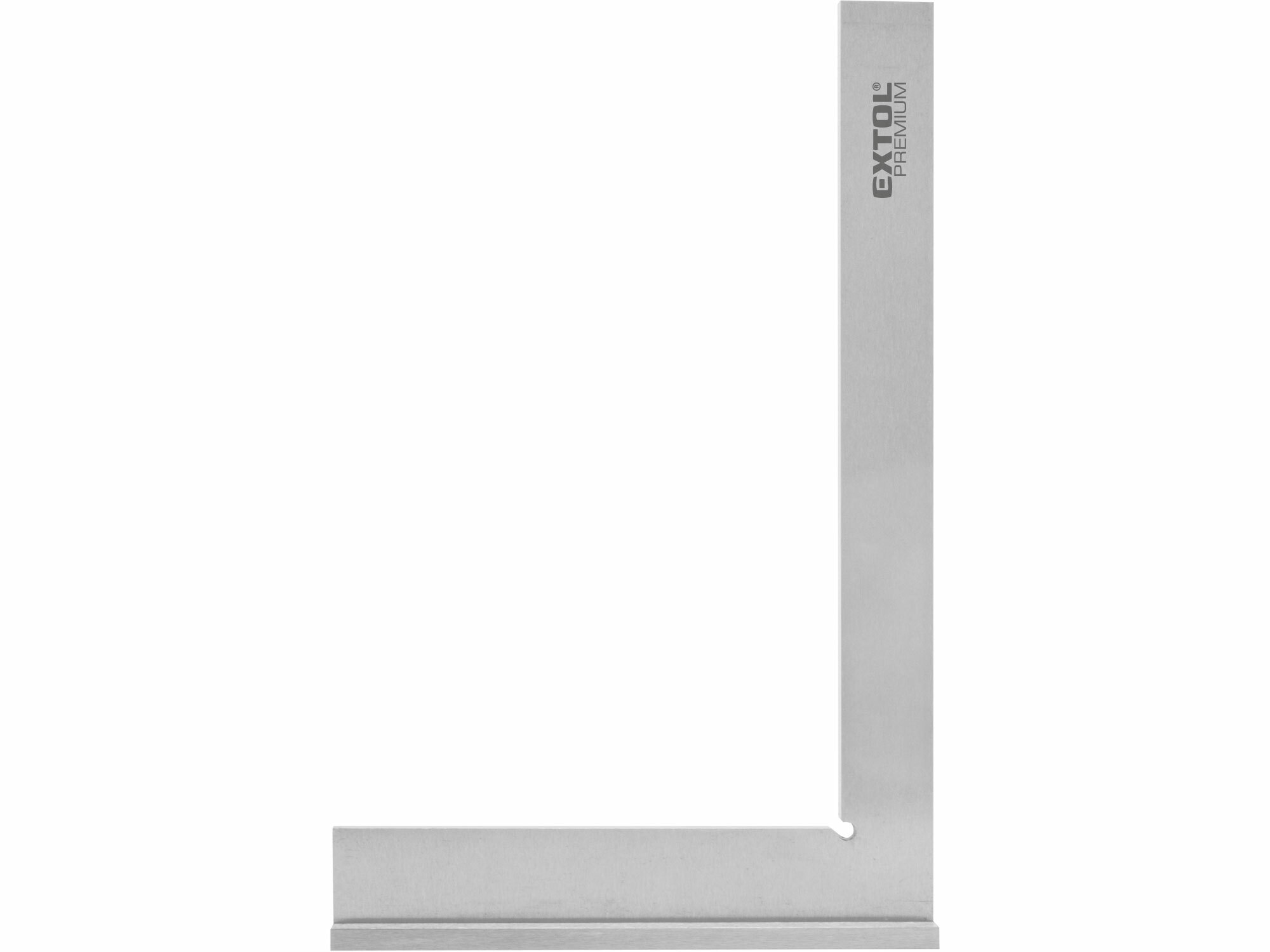 EXTOL PREMIUM 8825130 Uholník zámočnícky s príložníkom, 250x160x5mm, oceľový
