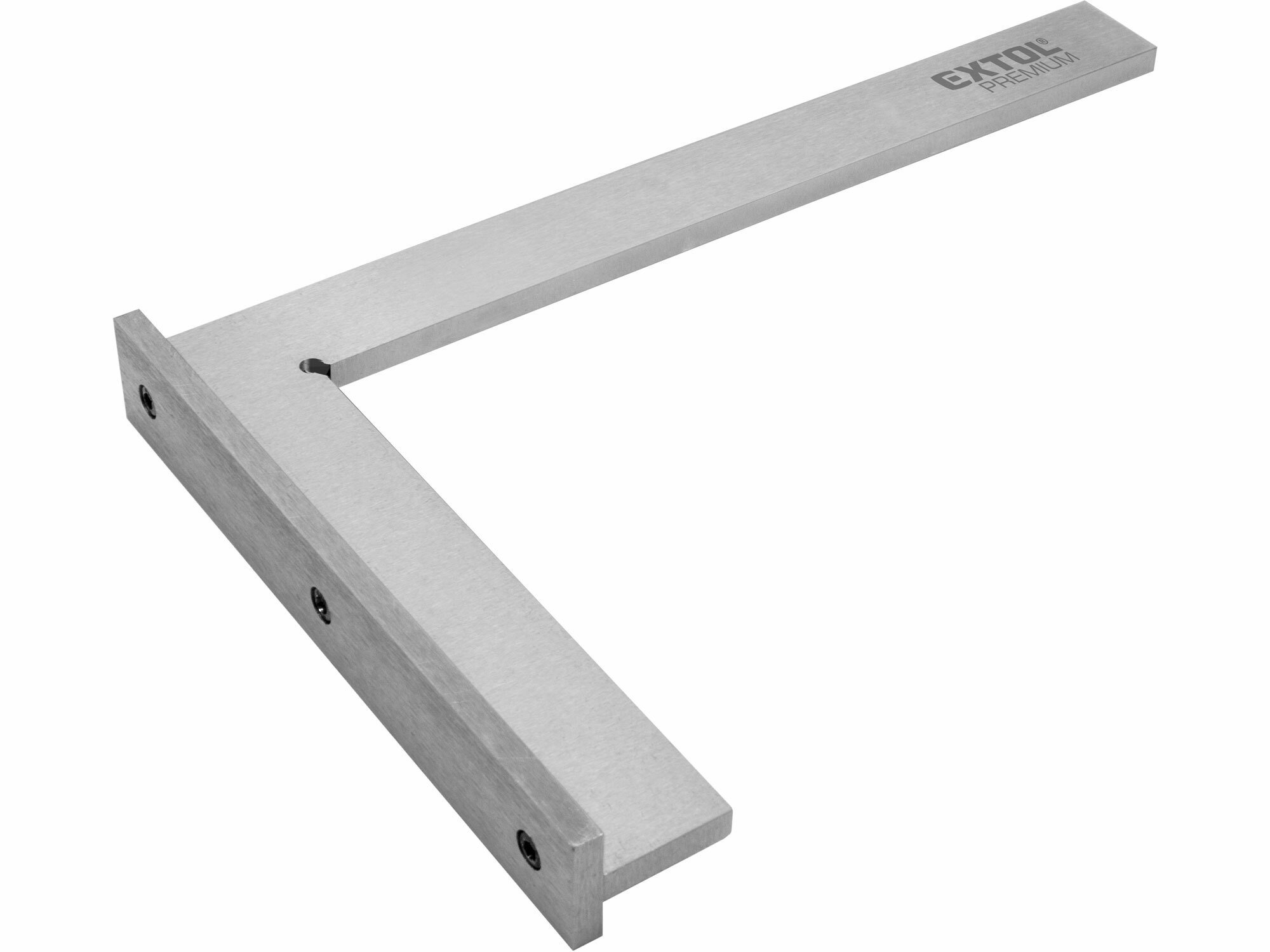 EXTOL PREMIUM 8825130 Uholník zámočnícky s príložníkom, 250x160x5mm, oceľový