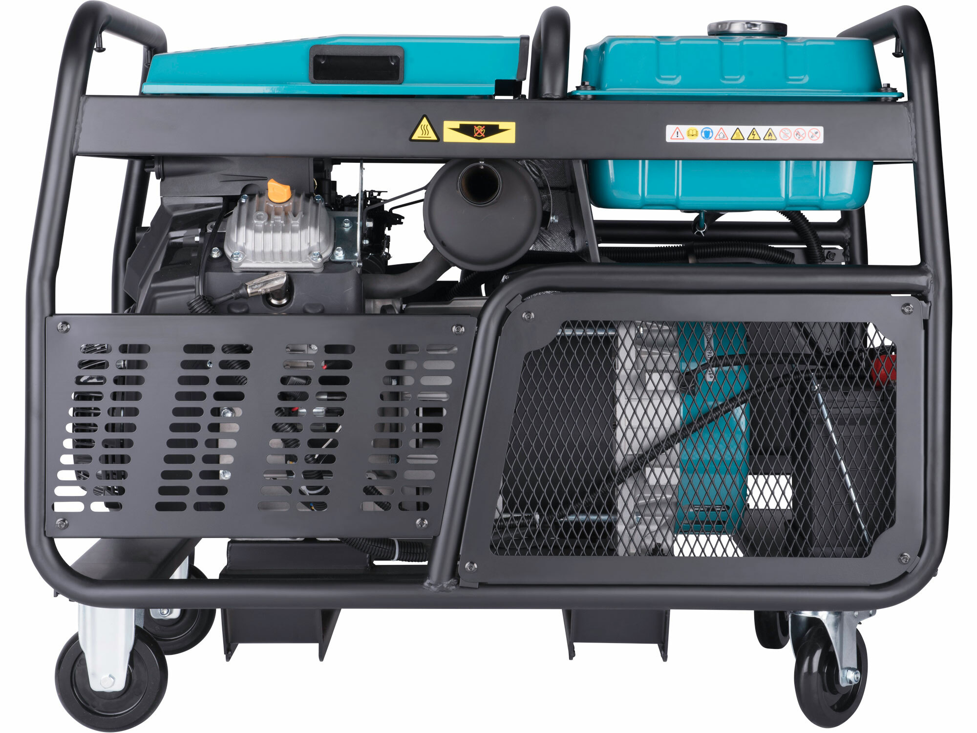 HERON 8896431 Elektrocentrála rámová benzínová 400V/230V, 12kW/11kW, 22HP dvojvalec, elektrický štart