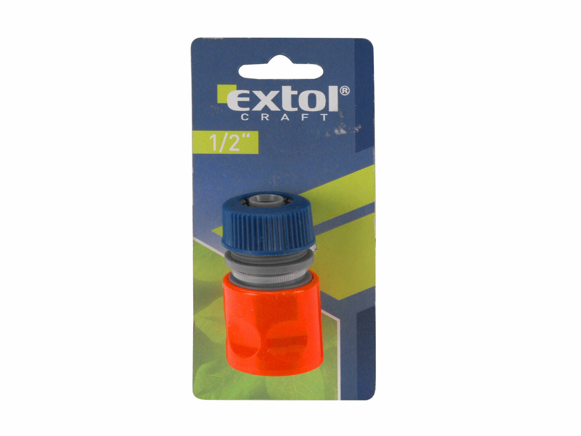 EXTOL CRAFT 70102 Rýchlospojka na hadicu plastová, 1/2", STOP ventil