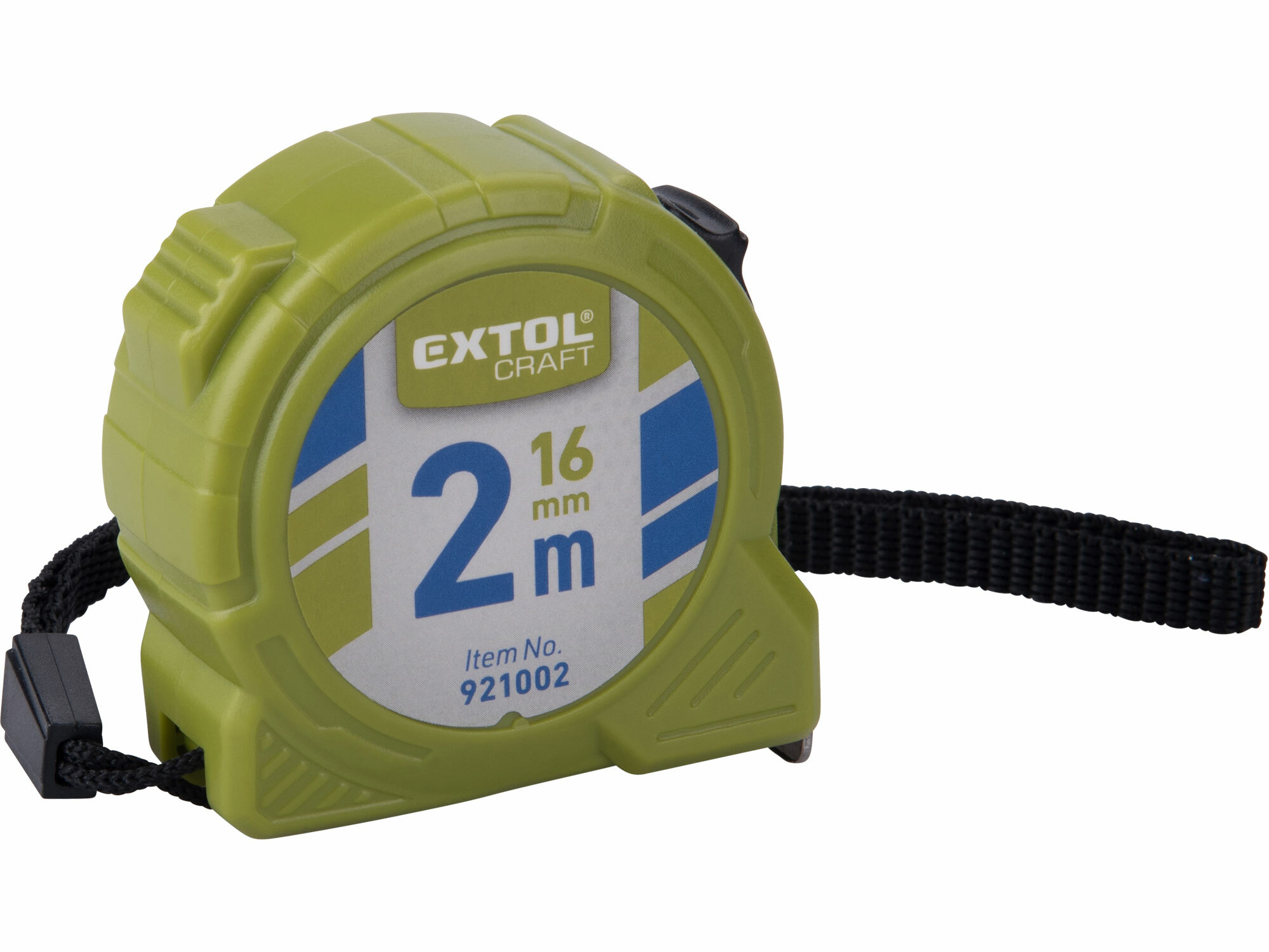 EXTOL CRAFT 921002 Meter zvinovací 2m, šírka pásu 16mm, s brzdou